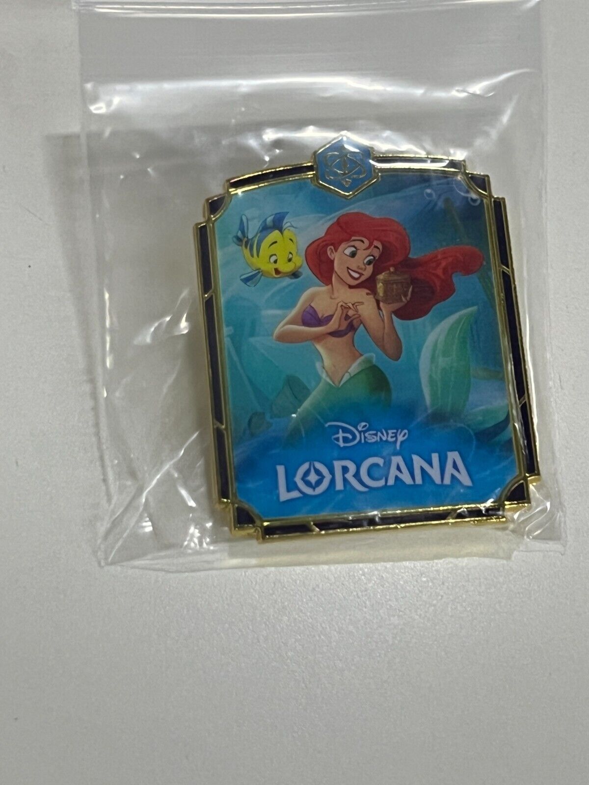 Disney Lorcana Challenge Promo Pin Set - 3x Ariel Scar League First Season Collectible Pins | Limited Edition Disney Merchandise for Fans, Gifts & Pin Trading Enthusiasts