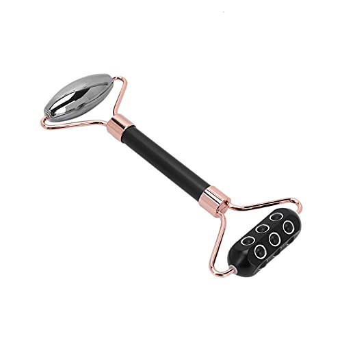 Terahertz Face Roller for Skin Tightening & Massage - Zinc Alloy Facial Massager with Exquisite Gift Box (Black) | Reduce Wrinkles, Improve Circulation & Relaxation | Perfect for Home Spa & Self-Care Routine