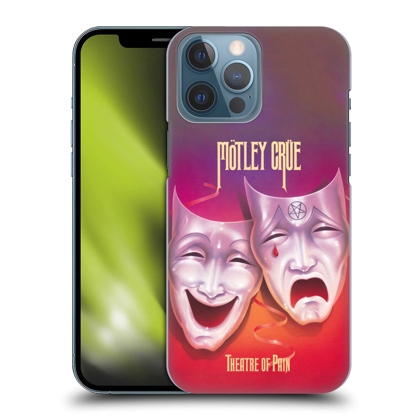 Officially Licensed Motley Crue Theater of Pain Hard Back iPhone 13 Pro Max Case - Durable Protective Cover for Music Fans | Perfect for Concerts, Gifts & Everyday Use