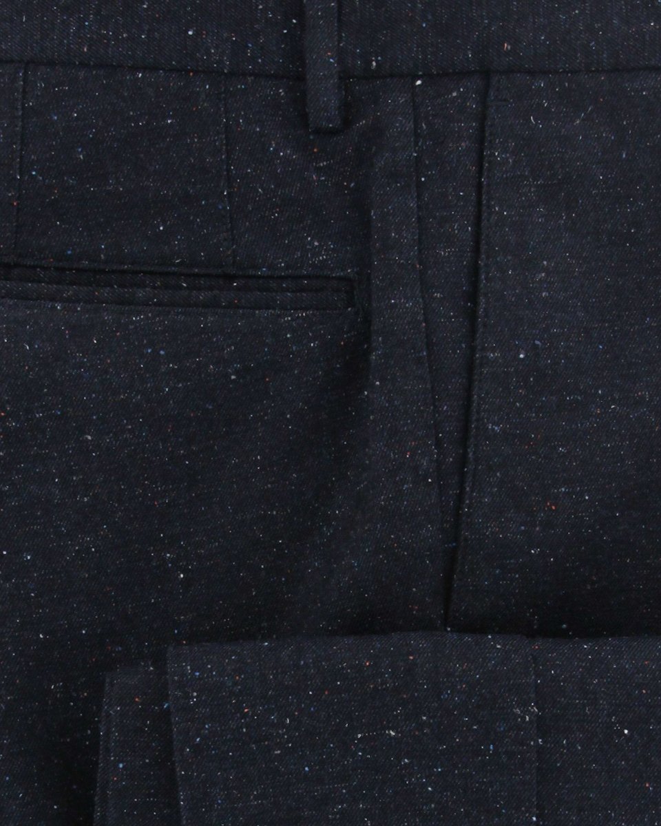 Incotex Midnight Navy Blue Slim Fit Dress Pants for Men - Elegant & Comfortable Formal Wear for Office, Business Meetings & Special Occasions
