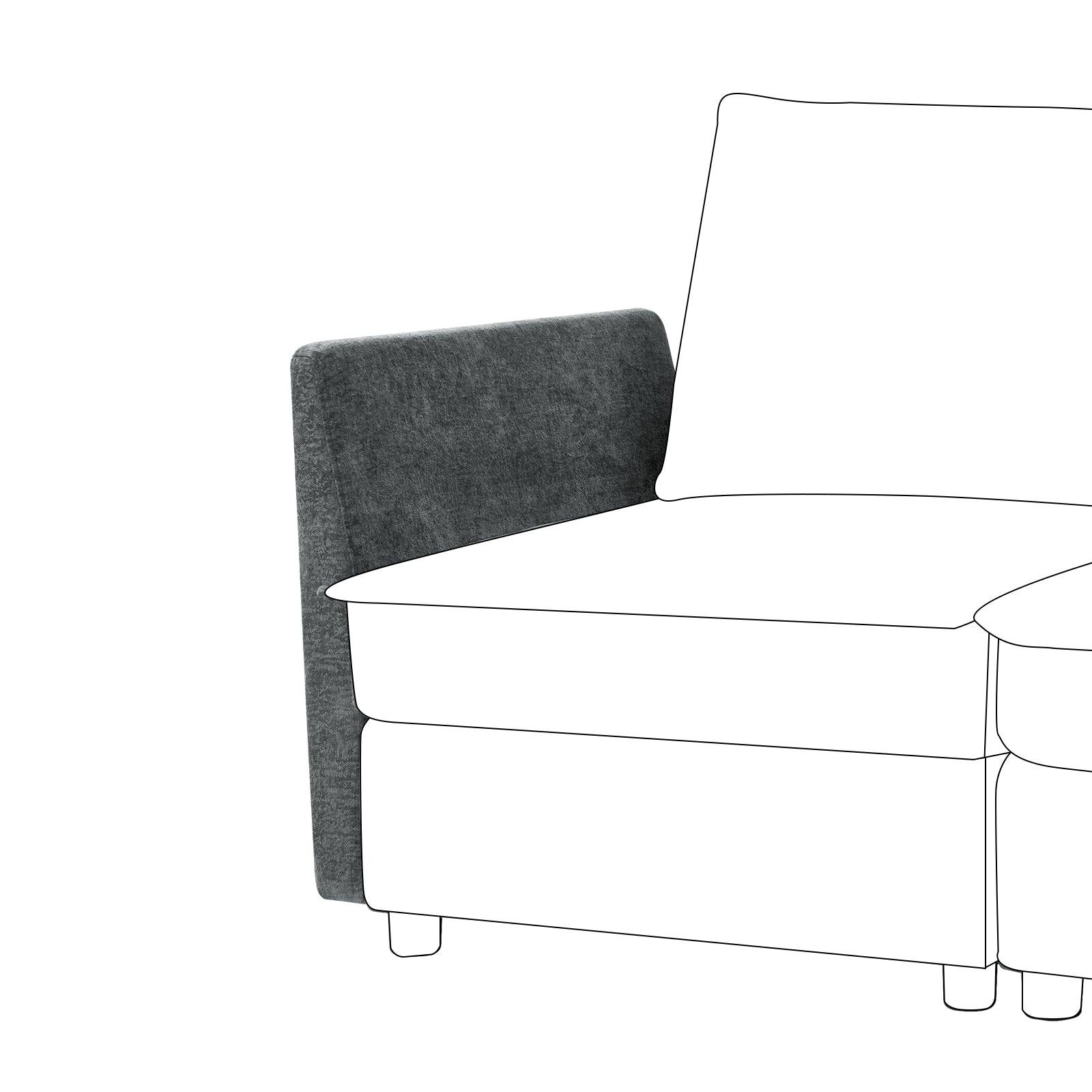 Harmetrix Oversized Soft Sectional Couch Accessories - Cushions, Throws & Covers for Ultimate Comfort | Perfect for Living Room, Family Room & Home Theater