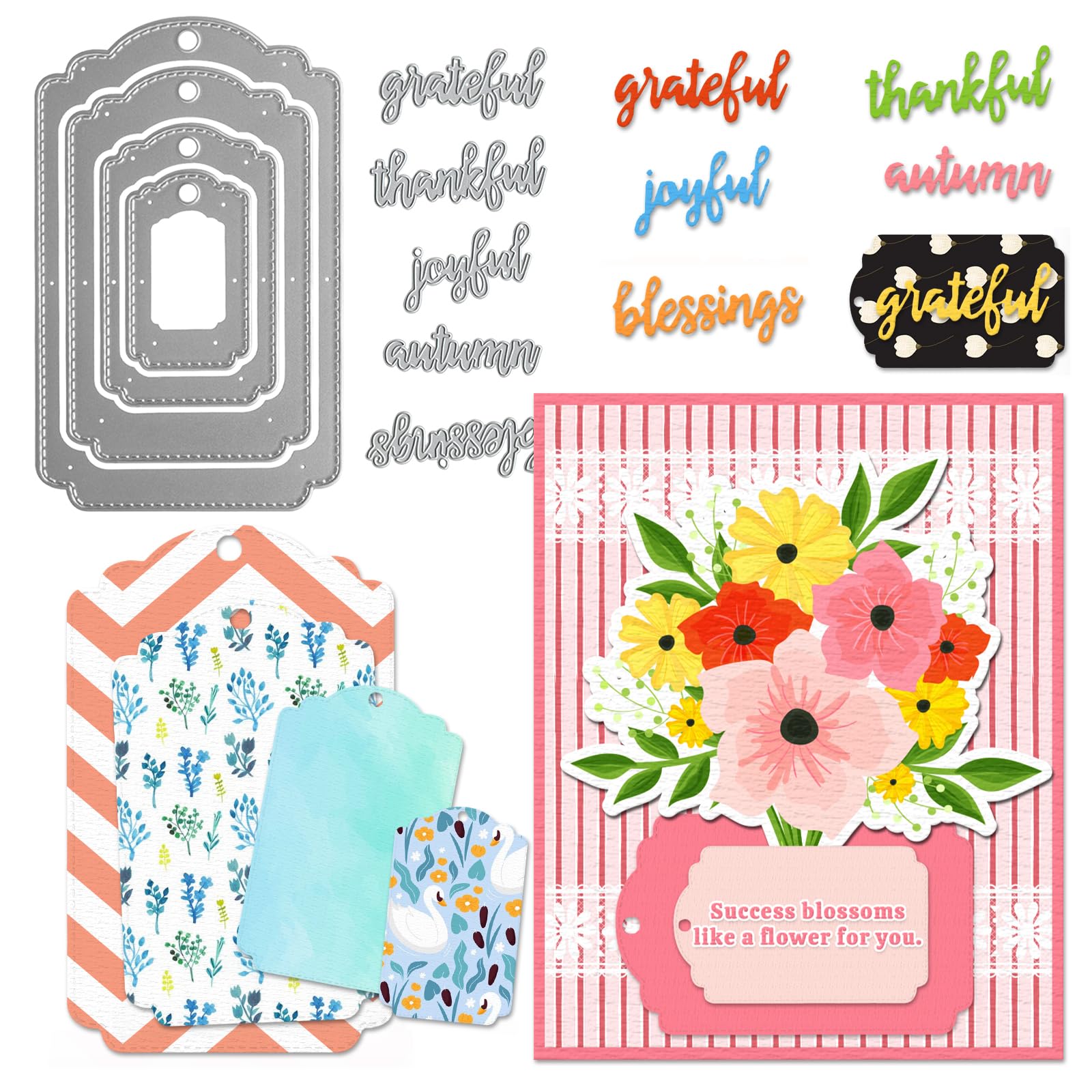 Nested Frame Dies for Scrapbooking, Card Making & DIY Gifts - Paper Craft Supplies for Albums & Decoupage