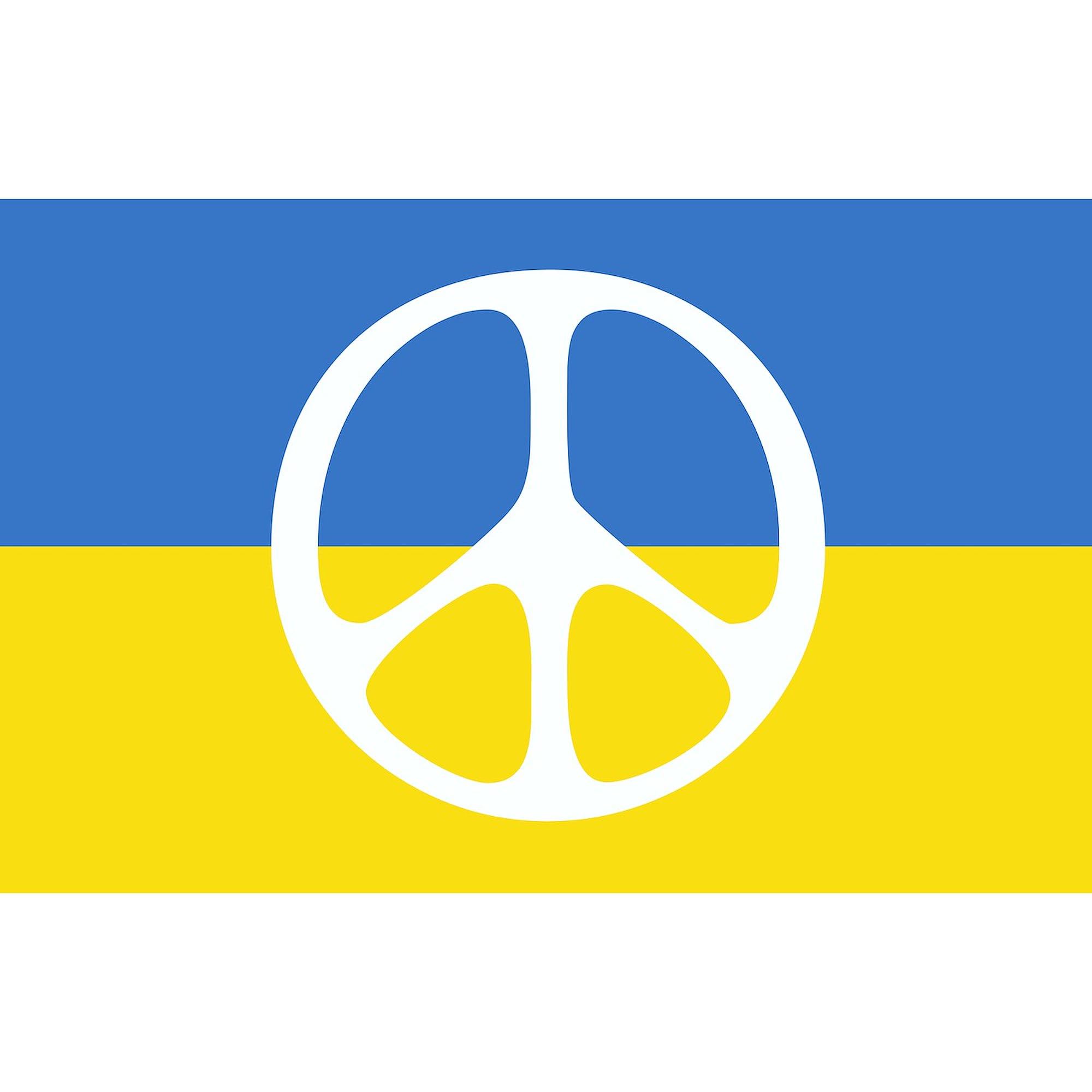 Pray for Peace in Ukraine Car Sticker - Waterproof Vinyl Bumper Decal for Cars, Laptops, Windows - Show Support for Ukraine (3.5