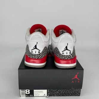 Authentic Air Jordan 3 Retro 'Hall of Fame' Basketball Shoes - Size 8 (136064-116) - Perfect for Sneaker Collectors & Basketball Enthusiasts