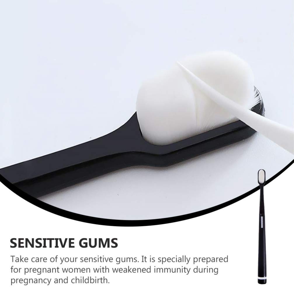4pcs Portable Hair Toothbrush Set for Deep Teeth Cleaning - Soft Bristles for Sensitive Gums, Postpartum & Maternal Oral Care - Perfect for Travel, Home & Hospital Use