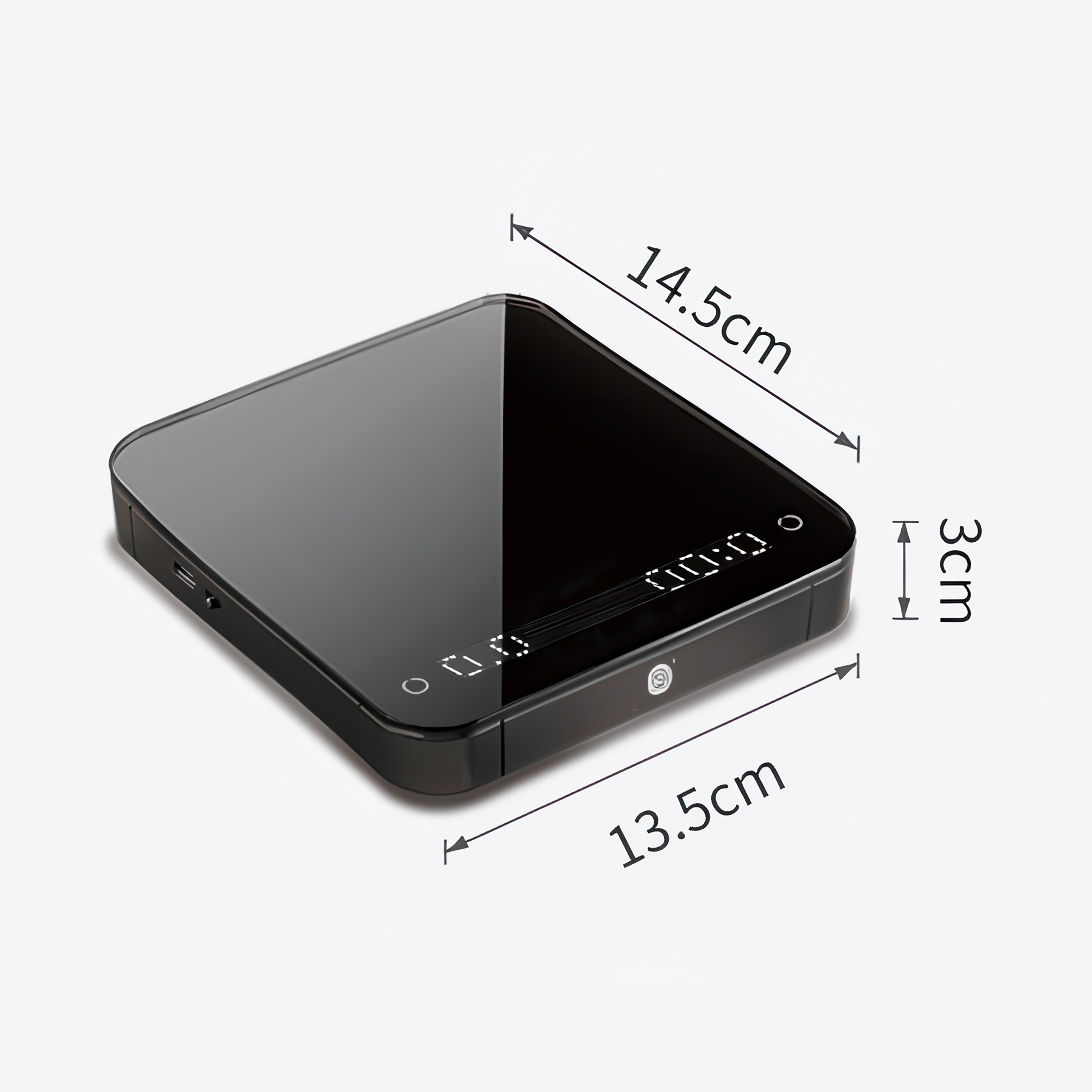 E Smart Digital Coffee Scale with Timer - High Precision 0.1g Resolution for Pour Over, Espresso & French Press Brewing | Perfect for Home Baristas & Coffee Enthusiasts