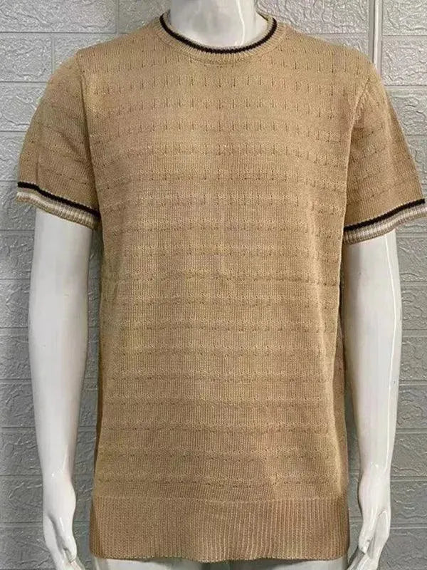 Men's Solid Color Polyester Graphic T-Shirt | Short Sleeve Casual Tee for All Seasons | Perfect for Everyday Wear, Gym & Street Style