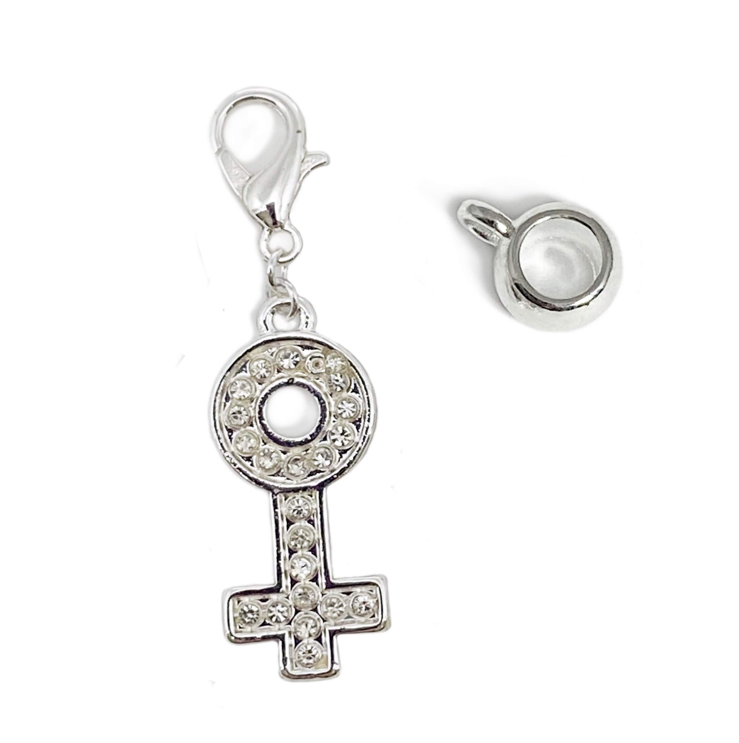 Rhinestone Crystal Charms for Jewelry - HotWife, Queen, Queen of Spades, BBC, QOS, Swinger & Cuckold Bracelet, Anklet & Necklace Charms - Perfect for Couples Jewelry, Lifestyle Accessories & Adult Fashion