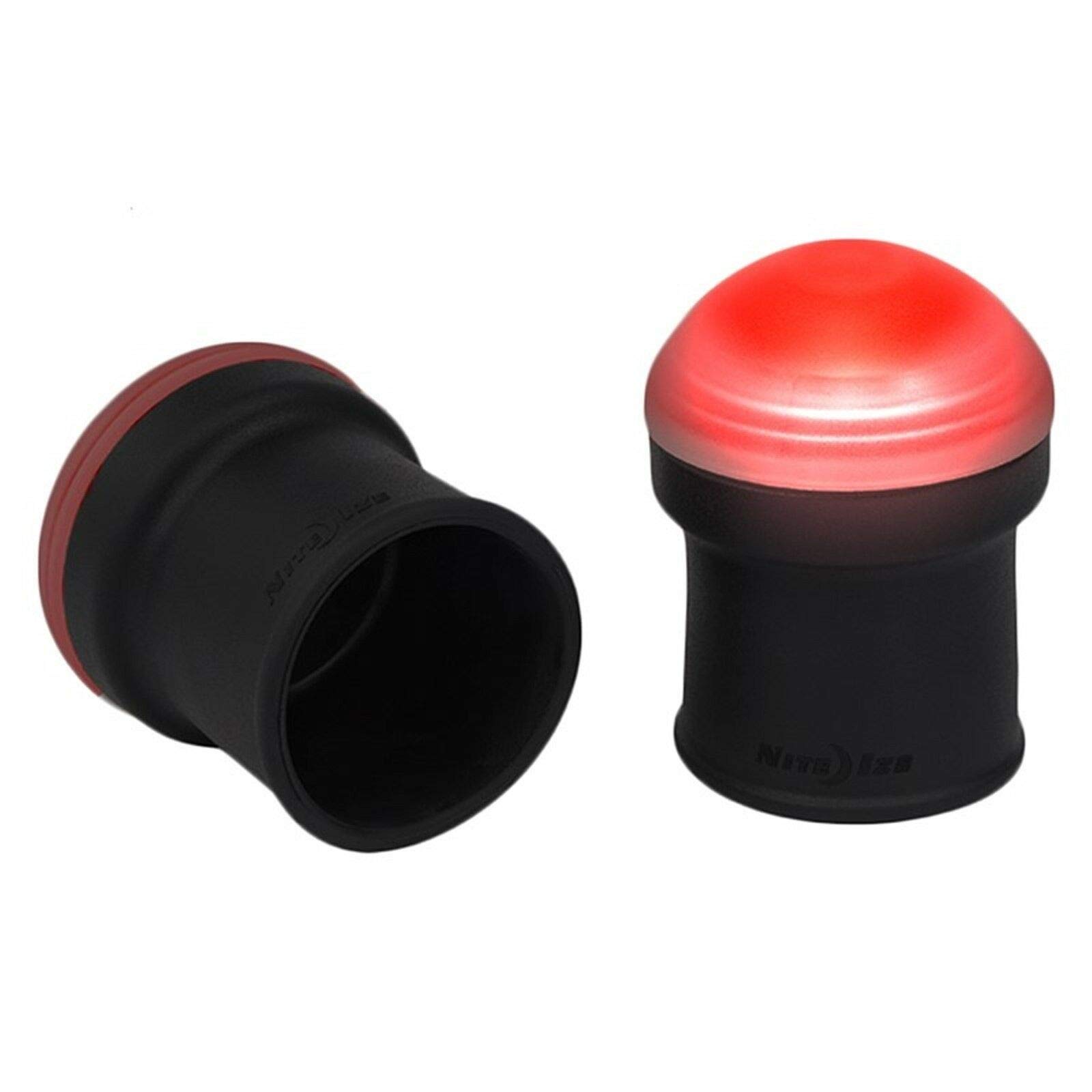 Nite Ize GripLit LED Handlebar Bike Lights (2 Pack) - Waterproof Bicycle Front Wheel Lights for Night Riding, Commuting & Safety