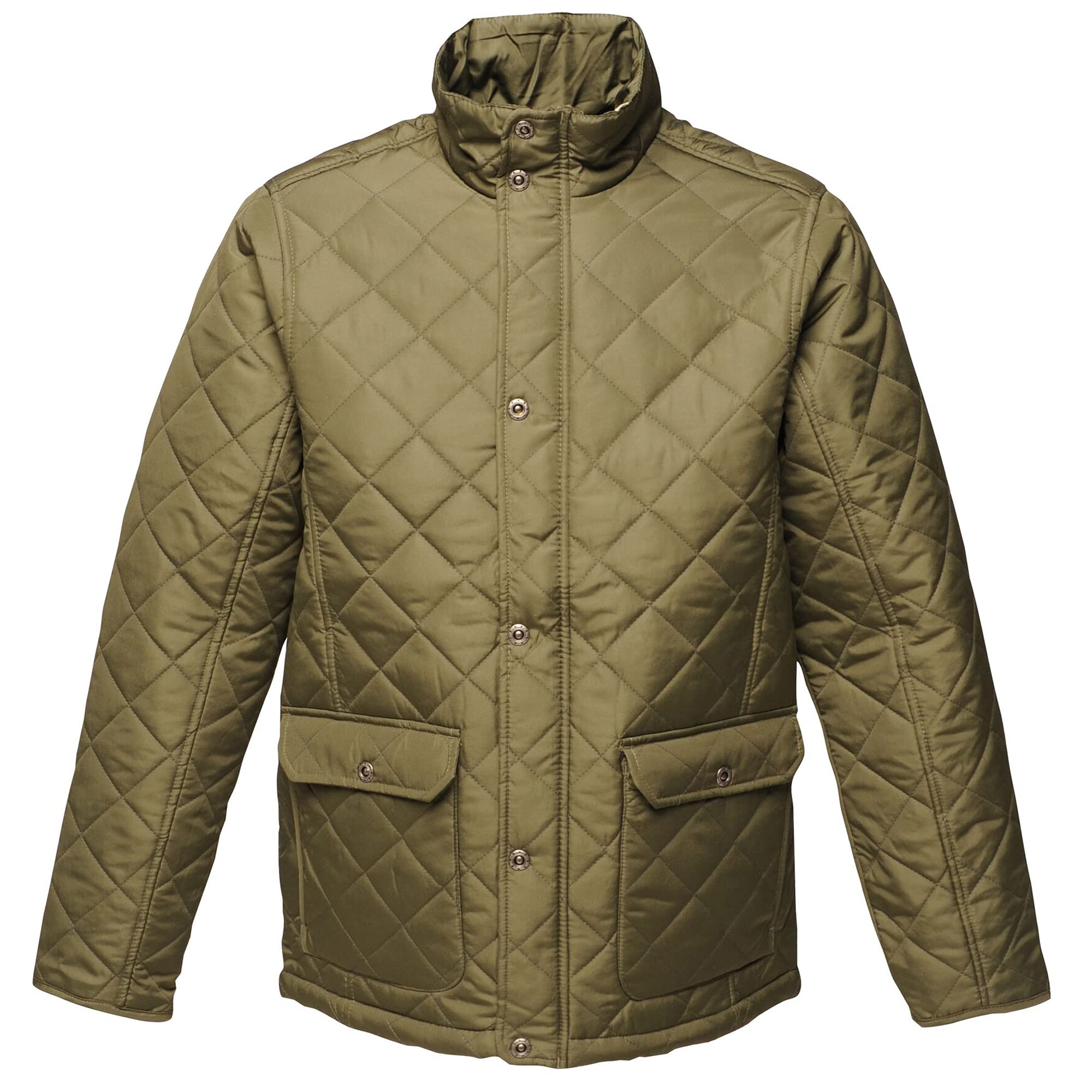 Men's Tyler Quilted Jacket TRA441 - Navy Blue, Size L (Chest 42