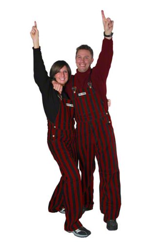Ohio State Buckeyes Game Day Bib Overalls for Adults - Comfortable Denim Overalls for Football Tailgating, Sports Events & Casual Wear