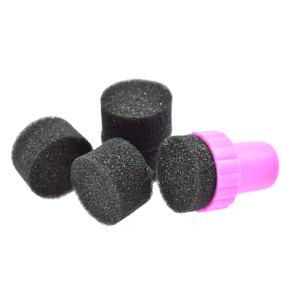 AKOAK Nail Art Polishing Sponge Stamp Set - 5 Pcs Nail Painting Sponge Blocks for DIY Manicure & Nail Design - Perfect for Home Salon, Professional Nail Art, and Gel Polish Application