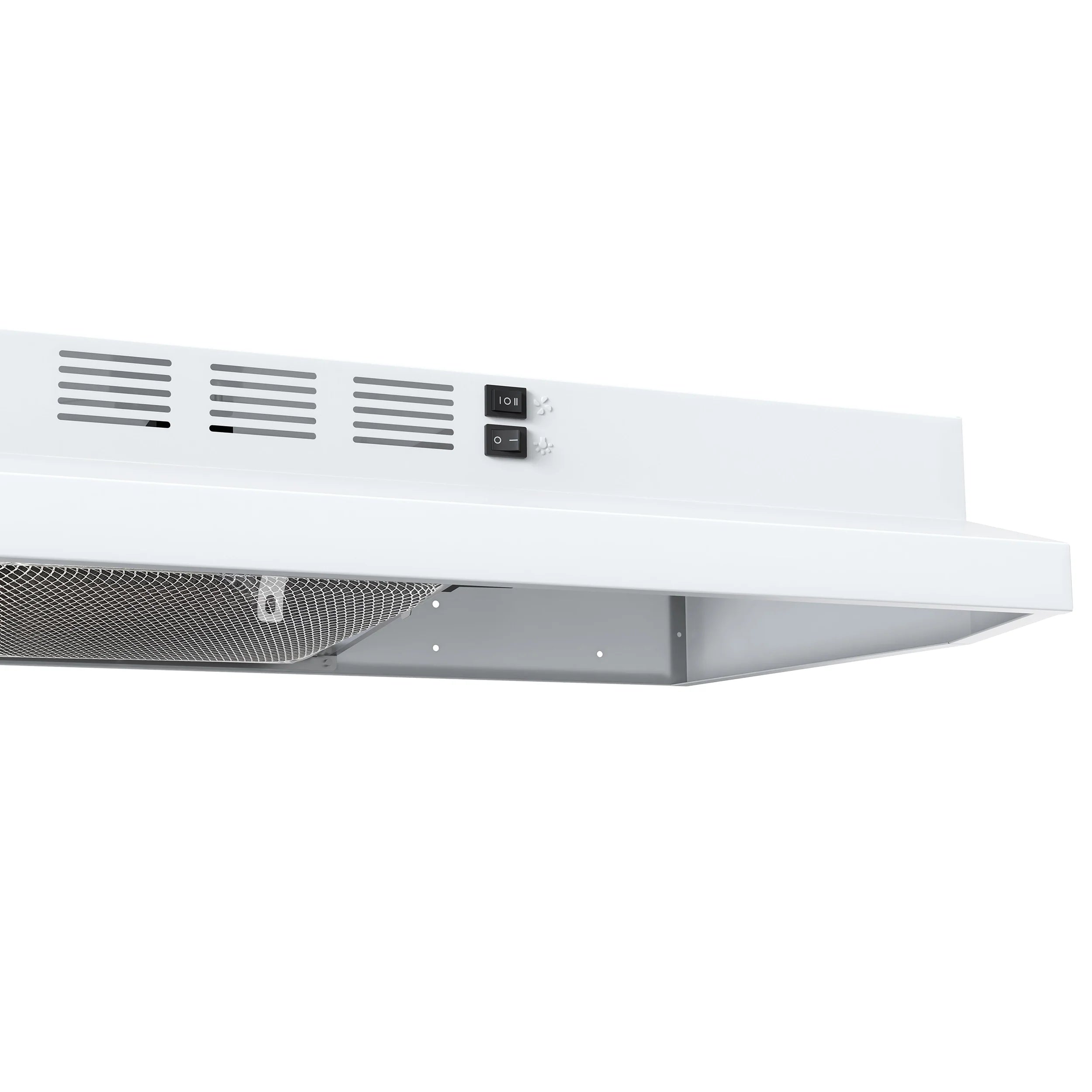 Forno FRHUC5200 30WHT 30-Inch 200 CFM Compact Under Cabinet Range Hood in White - Perfect for Small Kitchens and Apartments