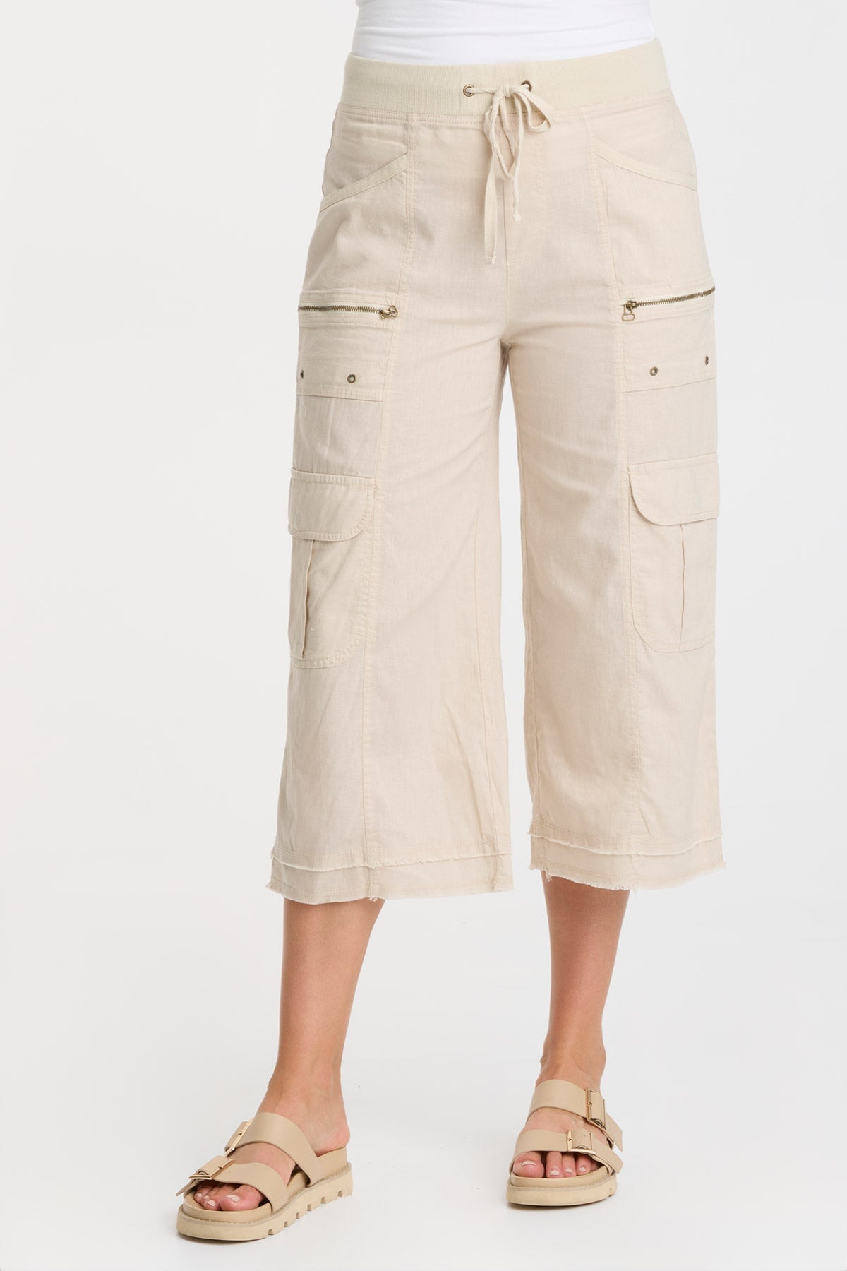 Premium Linen Gaucho Pants for Women - Comfortable & Stylish Wide Leg Trousers - Perfect for Summer, Travel, and Casual Wear