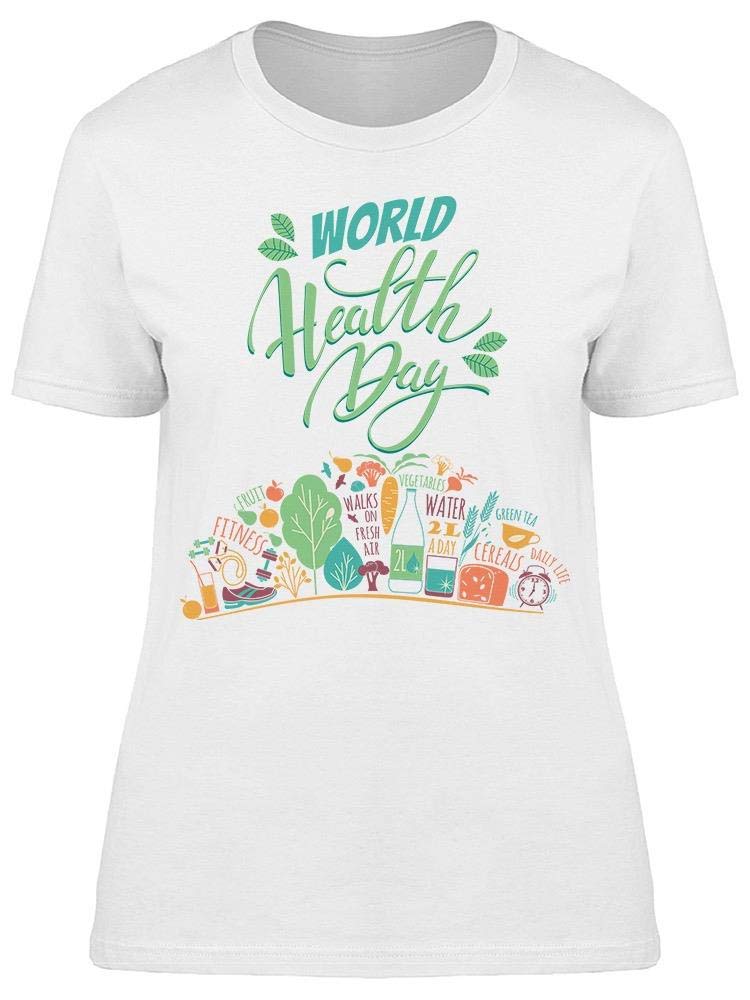 Smartprints Healthy Lifestyle Rules T-Shirt for Women - Perfect for Yoga, Gym & Casual Wear