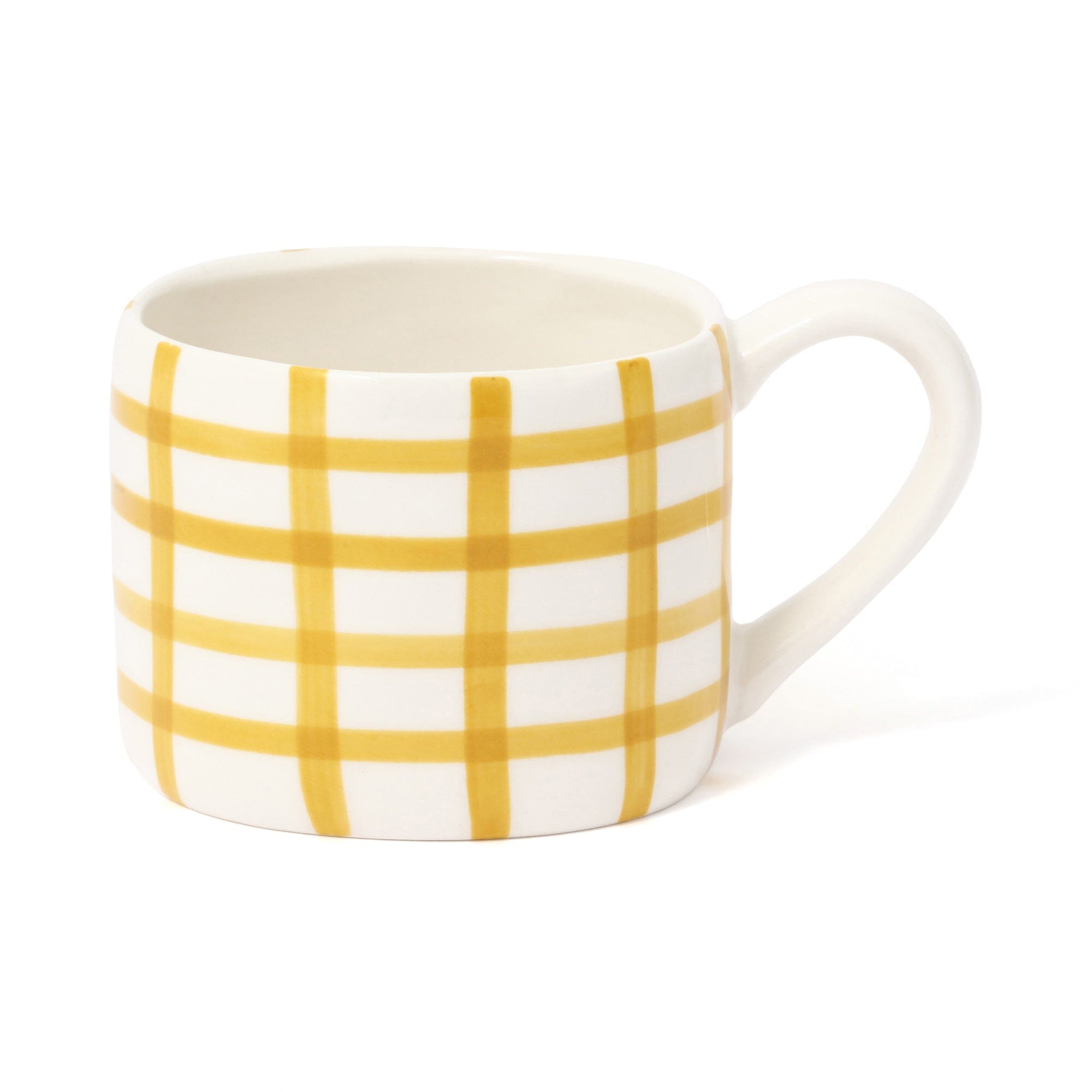 Hand Painted Yellow Ceramic Coffee Mug - Perfect for Home, Office & Gifts - 11oz Insulated Tea Cup with Comfortable Handle