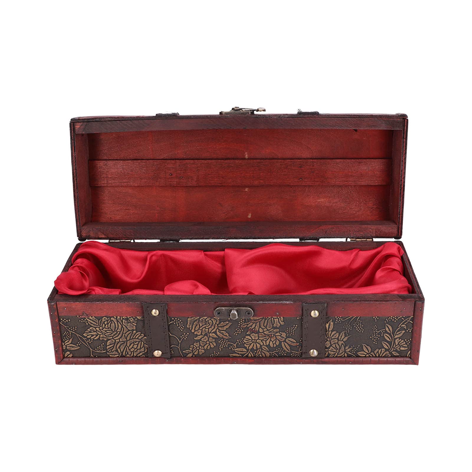 Vintage Wooden Wine Bottle Holder Box - Elegant Wood Storage Gift Box for Red Wine, Perfect for Wedding, Party, Housewarming & Home Decor