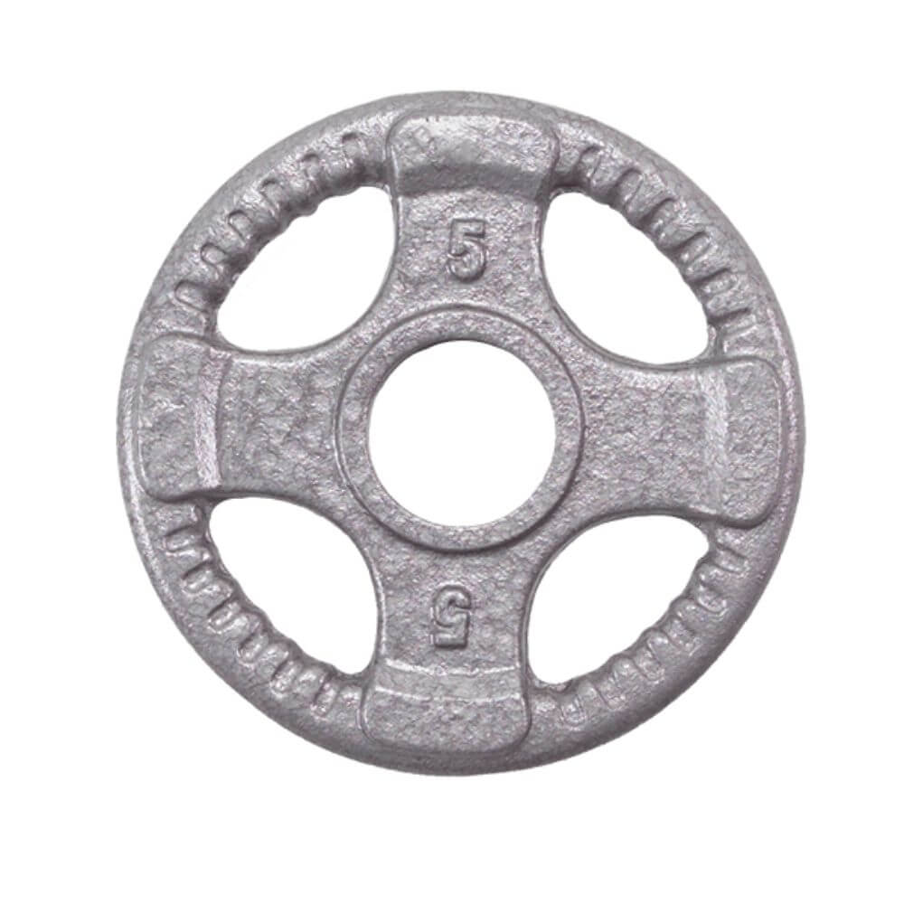 Body Solid Cast Iron Grip Plates - Olympic Weight Plates for Strength Training - Perfect for Home Gym & CrossFit Workouts