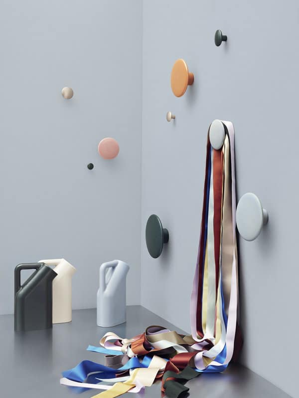 MUUTO The Dots Wall Hook - Modern Metal Coat Hanger in Taupe (Set of 3 Sizes) - Perfect for Entryway, Bedroom & Bathroom Organization