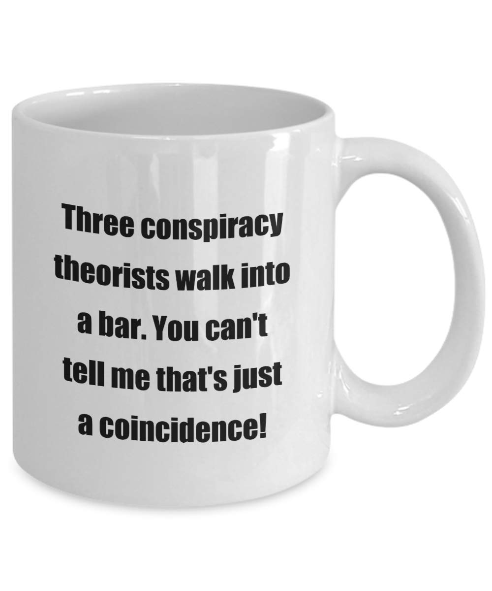 Classic Coffee Mug - Funny Conspiracy Theory Design, Perfect Gift for Friends & Colleagues | Ideal for Office, Home Use & Gift Giving