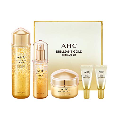 A.H.C Gold Skin Care Set - Moisturizing Anti-Wrinkle for All Skin Types | Daily Glow Routine