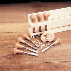 Premium Swiss Made PFEIL Knife Storage Rack - 8 Slot Knife Organizer for Kitchen Countertop | Professional Chef Knife Holder for Home & Restaurant Use