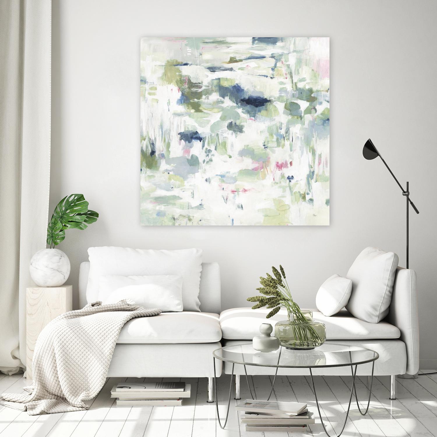 Abstract Reflections Wall Art - Modern Canvas Prints for Home & Office Decor - Perfect for Living Room, Bedroom, and Workspace Aesthetics