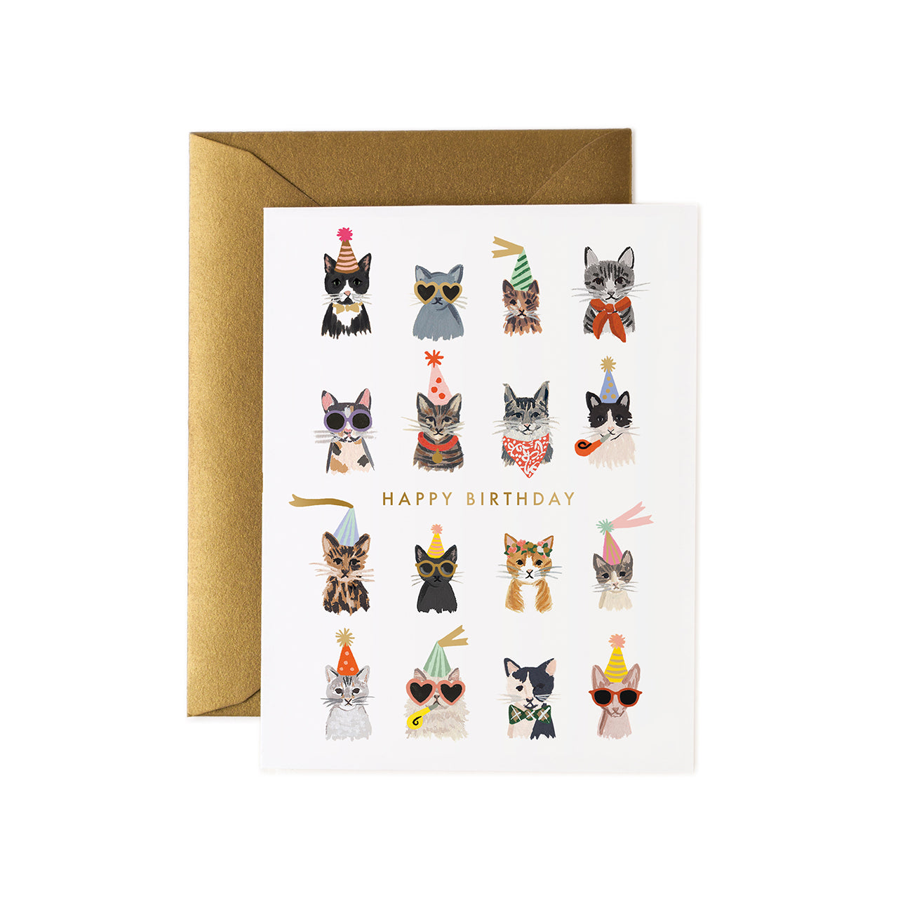 Cool Cats Birthday Greeting Card - Funny Cat Themed Birthday Card for Cat Lovers - Perfect for Birthdays, Parties & Special Occasions