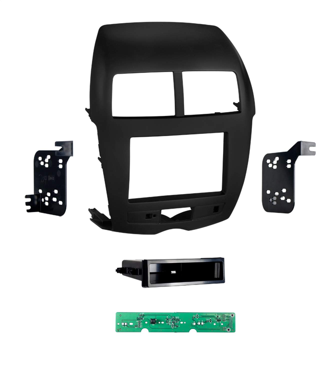 Metra Electronics 99-7014B Single/Double DIN Car Stereo Dash Kit for 2011-2023 Mitsubishi Outlander Sport - Perfect for Aftermarket Radio Installation & Vehicle Upgrade