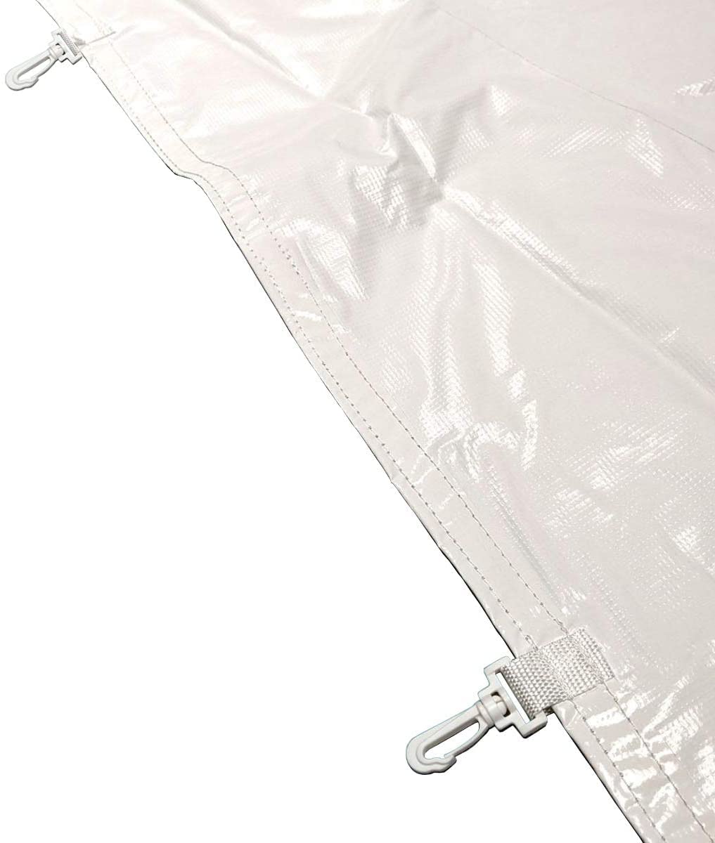 15' Heavy Duty Vinyl Rain Gutters for High Peak Frame Canopy Tents - Perfect for Outdoor Parties, Weddings & Events (Tent Not Included)
