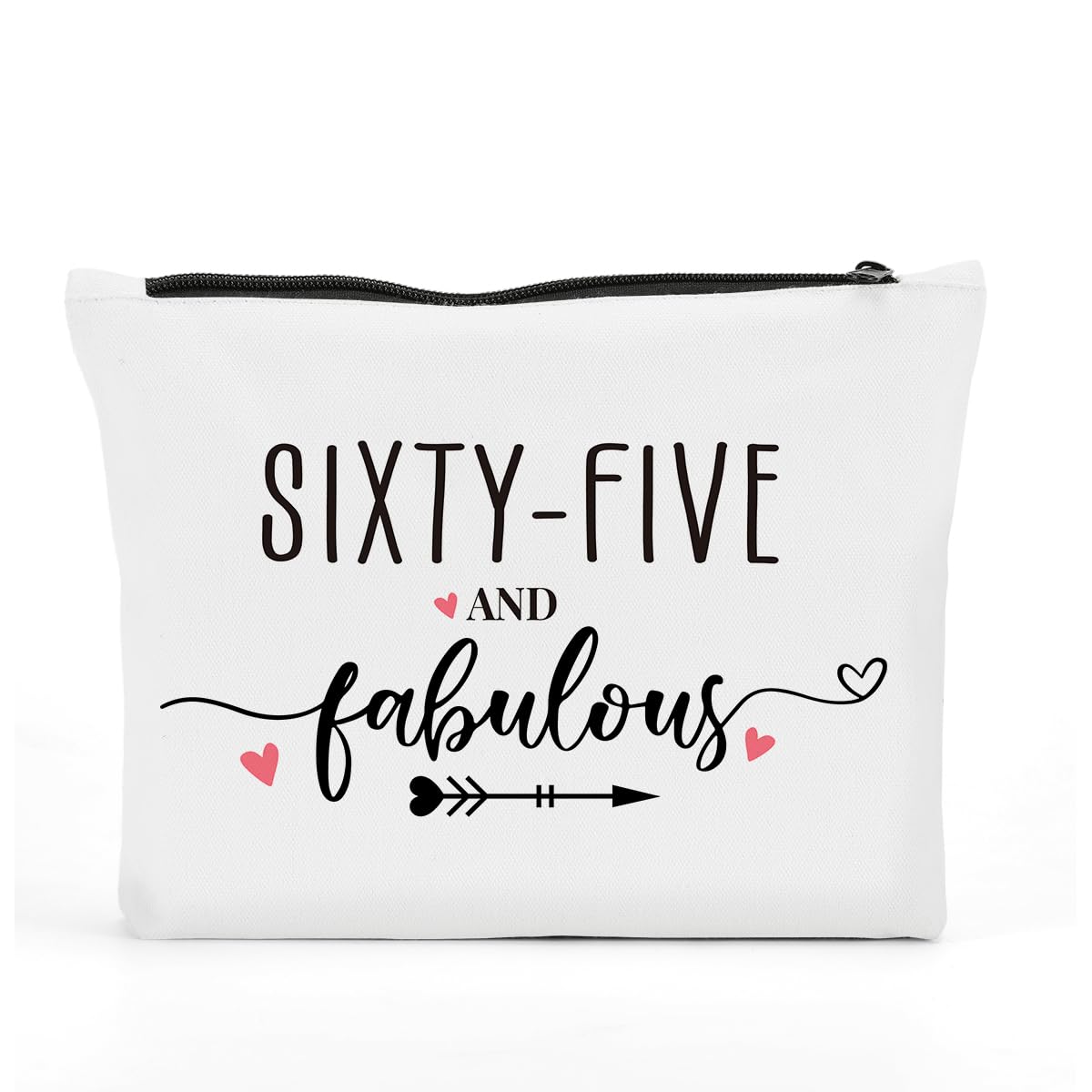 65th Birthday Gifts for Women - Funny & Fabulous Makeup Bag | Cosmetic Pouch for 65 Year Old Women | Perfect for Birthday Parties & Anniversary Decorations | Great Gift Idea for Mom, Grandma & Friends