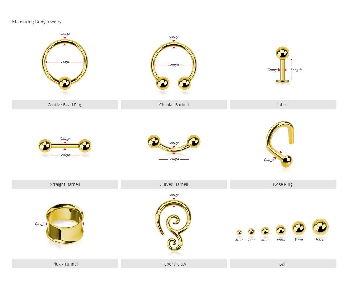 Press Fit Gem WildKlass Ball Captive Bead Ring - Body Jewelry for Septum, Lip, Nose & Eyebrow Piercing - Sold Individually