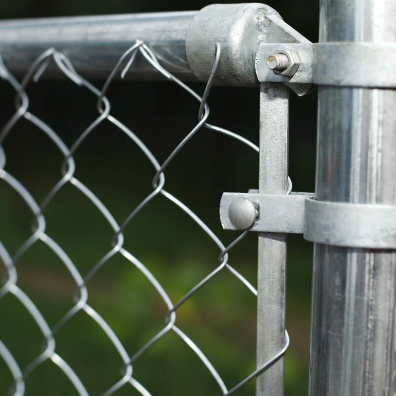 ALEKO KITCLF6X50 6x50 FT Galvanized Steel Chain Link Fence Complete Kit - Durable Backyard Security Fence for Homes, Gardens & Dog Kennels