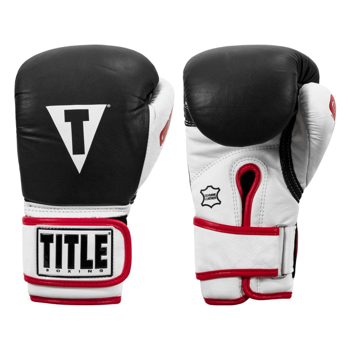 Premium TITLE Gel World Bag Gloves - Boxing & MMA Training Gloves for Punching Bag Workouts, Sparring & Fitness Training (Black/Red) - Perfect for Home Gym, Boxing Classes & Martial Arts Practice