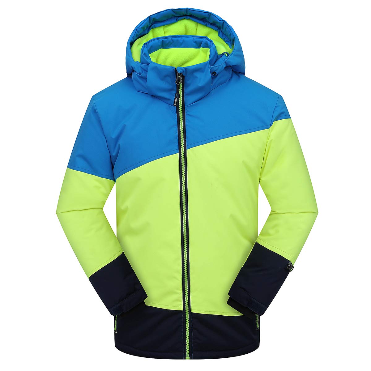PHIBEE Men's Waterproof Windproof Fleece Ski Jacket - Winter Outdoor Sports, Snowboarding, Hiking & Cold Weather Protection