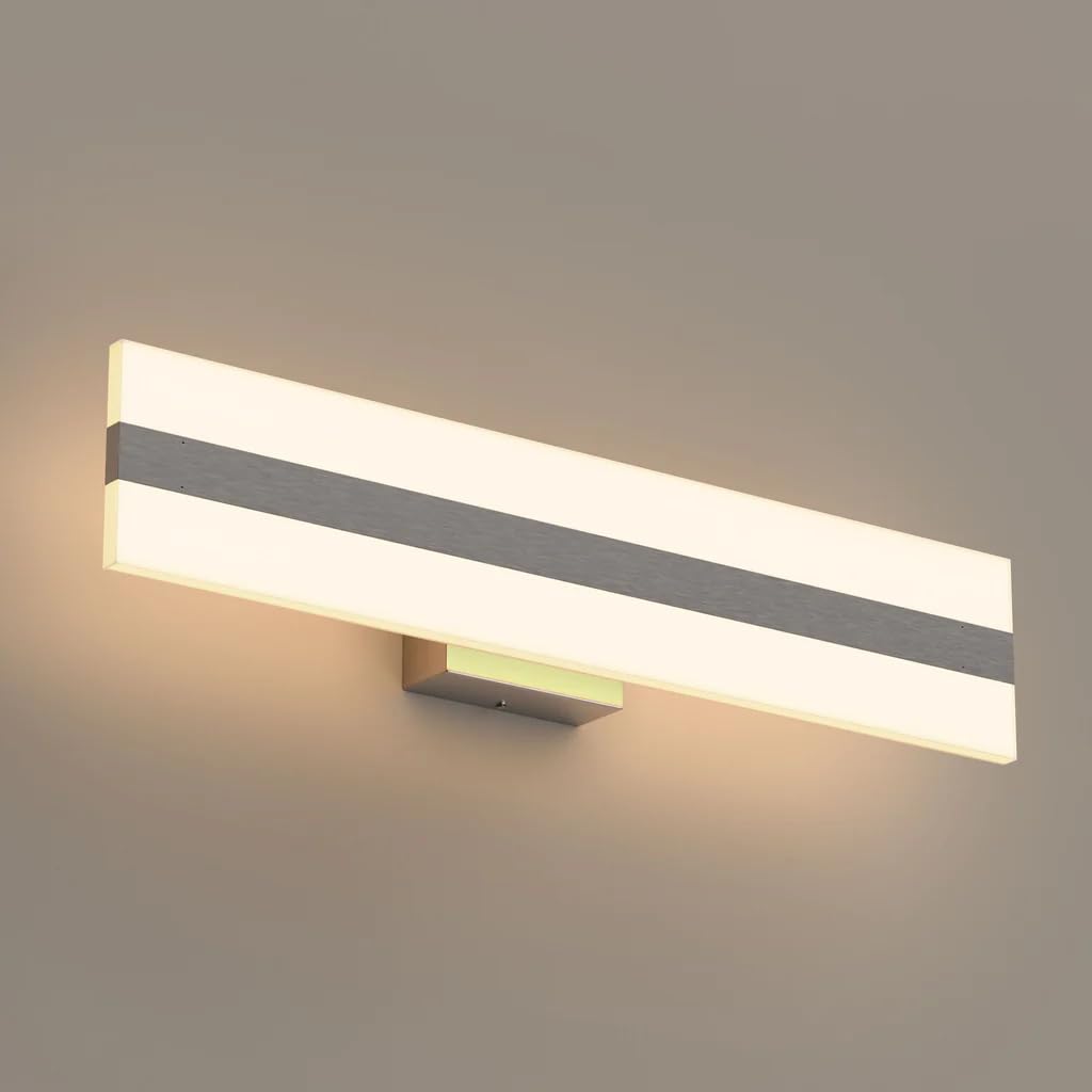 LEDMyplace 36-inch 30W Dimmable LED Bathroom Vanity Light - 4000K Cool White, 1900 Lumens, Brushed Nickel Finish - Modern Wall Sconce for Bathroom Mirror, Bedroom, Kitchen & Living Room Lighting