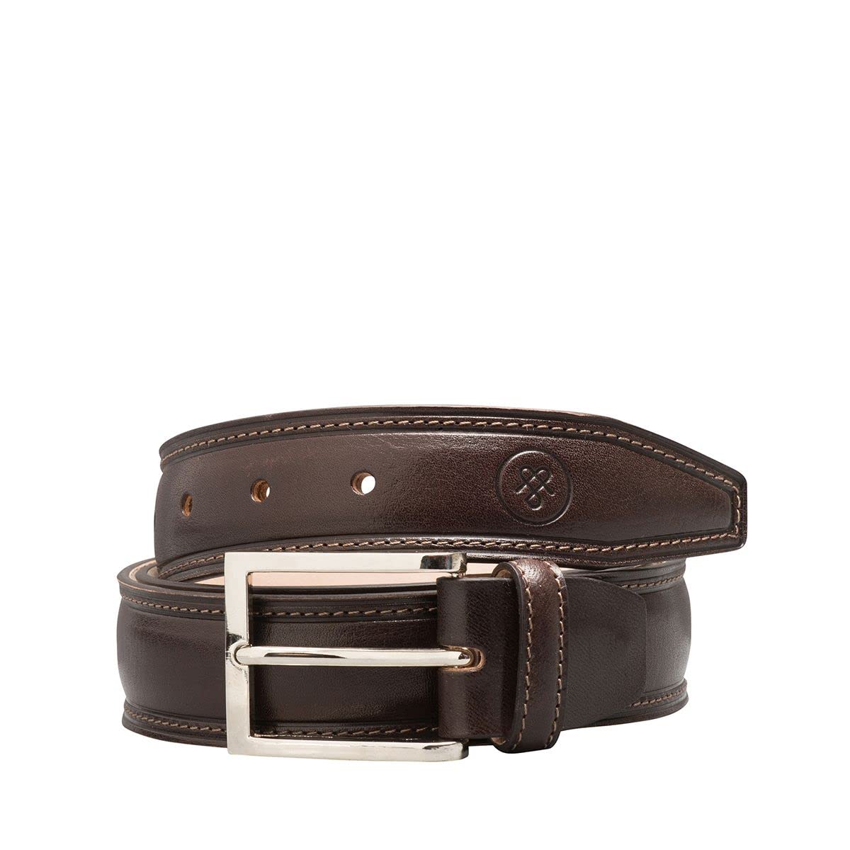 Maxwell Scott Men's Genuine Italian Leather Casual Jeans Belt - Adjustable Waist Size - Handcrafted Premium Belt for Everyday Wear - Perfect for Office, Jeans & Smart Casual Outfits