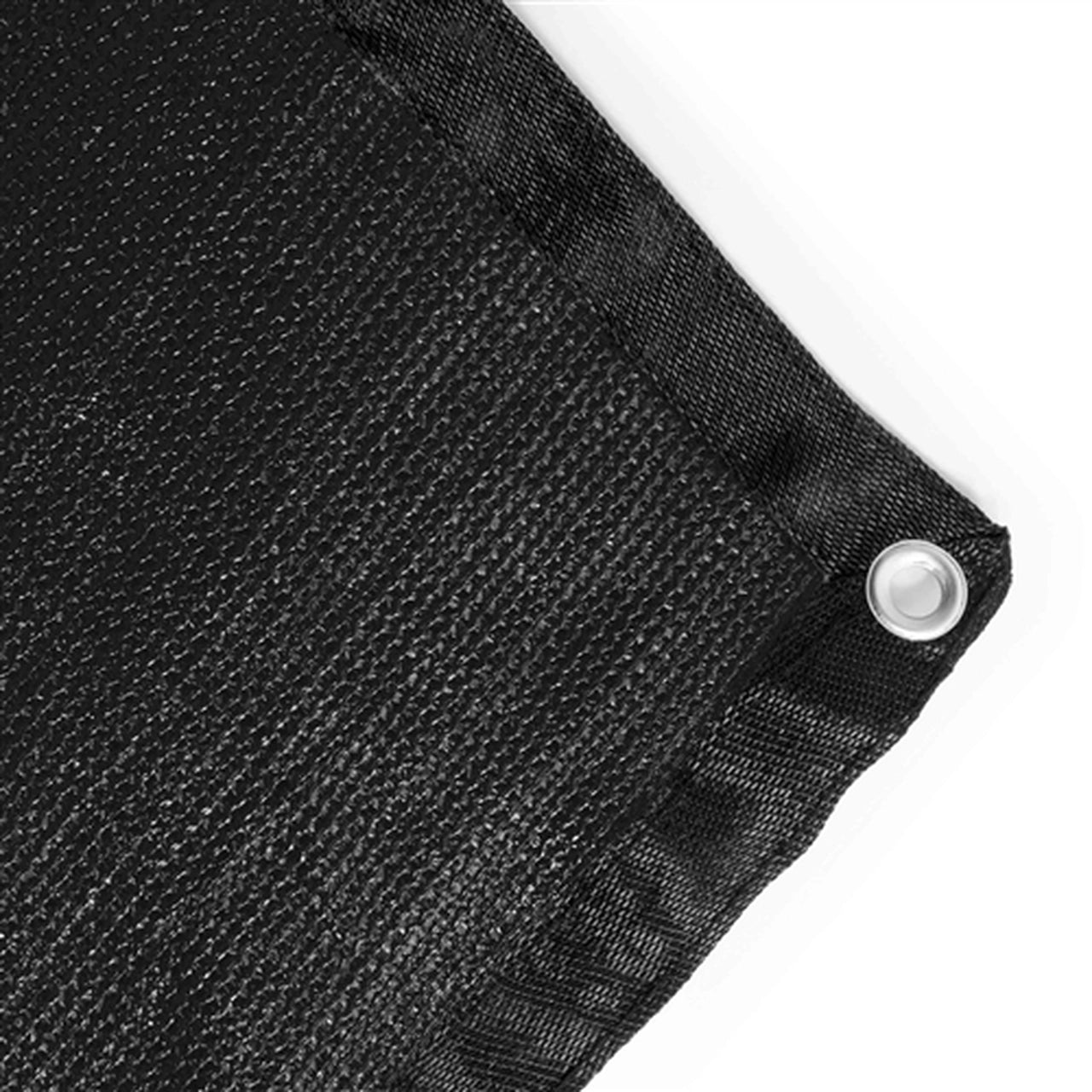 ALEKO 6x150ft Black Privacy Fence Screen with Grommets - Heavy Duty Mesh Fabric for Backyard, Patio & Pool Privacy Protection