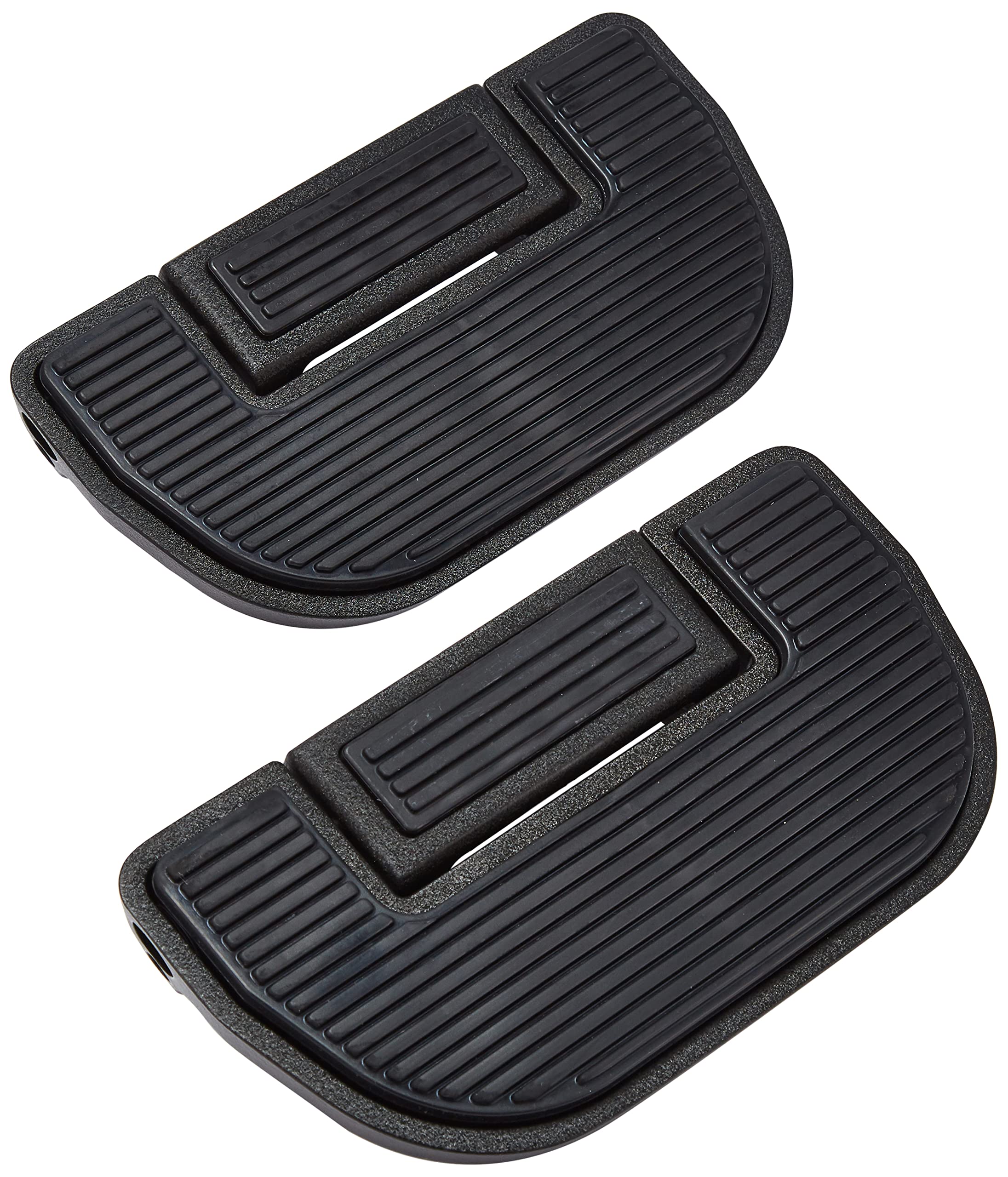 Kuryakyn 4357 Motorcycle Foot Control Component - Ribbed Folding Floorboards for Driver & Passenger (Wrinkle Black, 1 Pair) | Enhanced Comfort & Grip for Long Rides & Cruising