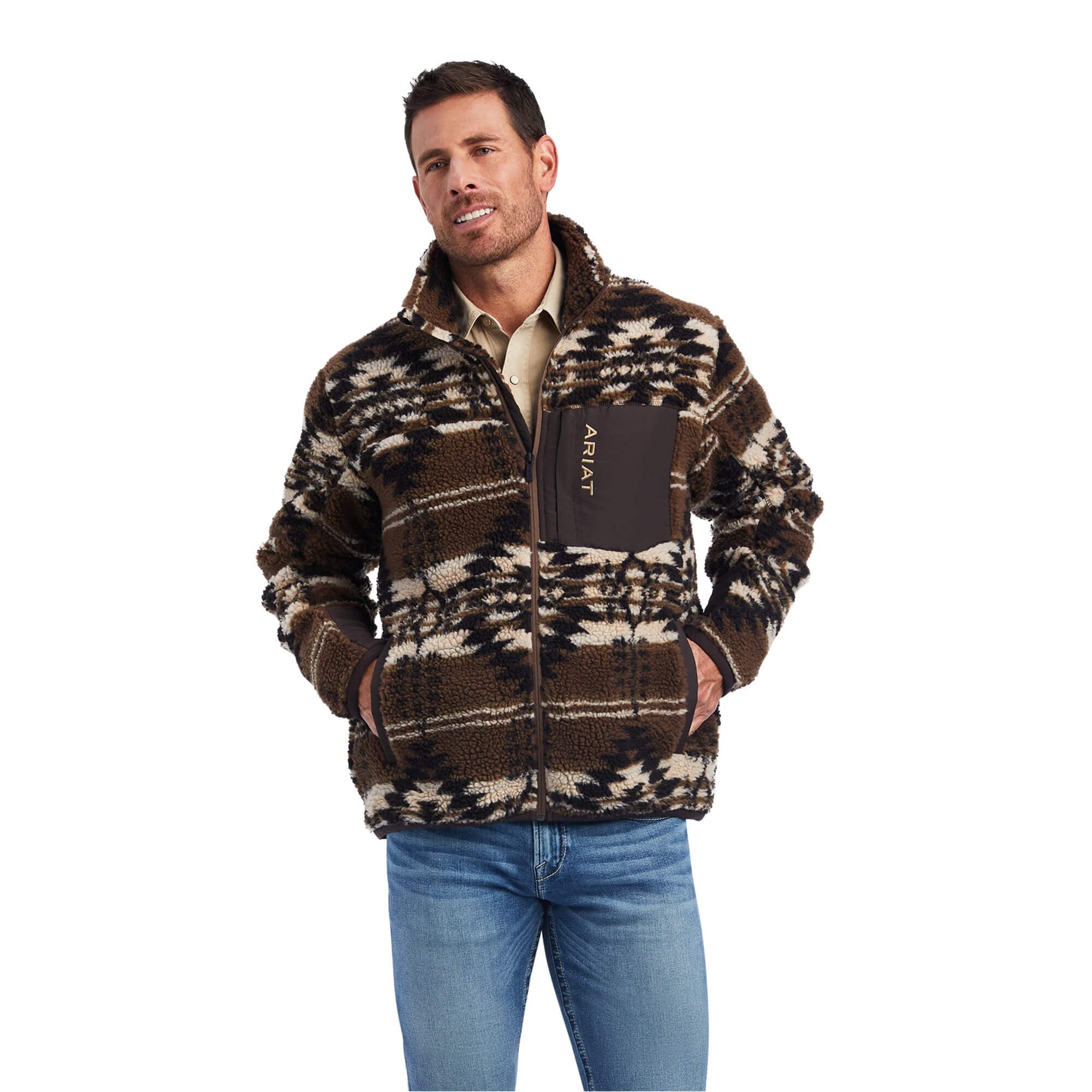 Ariat Men's Mammoth Sweater - Warm Wool Blend Pullover for Winter, Outdoor & Casual Wear | Perfect for Hiking, Camping & Everyday Comfort