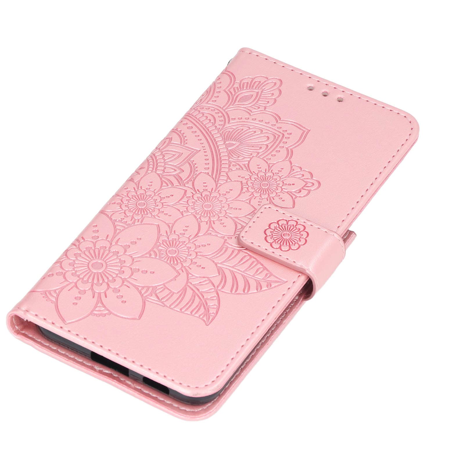 Premium Anti-Theft Shockproof Wallet Phone Case with Magnetic Buckle - Elegant Rose Gold Design for iPhone & Samsung | Perfect for Business Travel & Everyday Protection