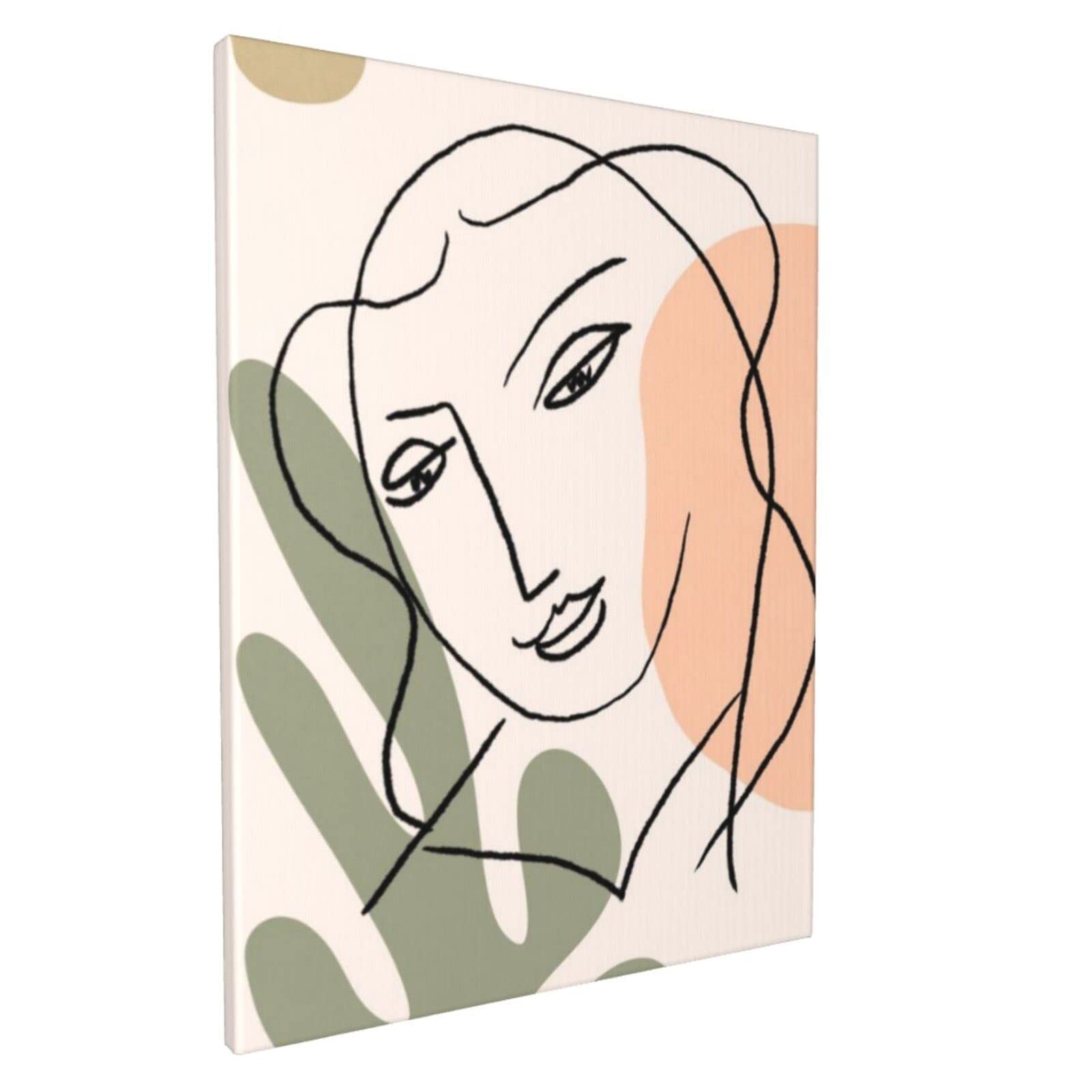 Abstract Wall Art Prints - Minimalist Boho Decor with Woman Line Art & Botanical Plant Drawings - 16x20 Inch Posters for Bedroom, Kitchen, Bathroom & Office - Perfect for Home Decor & Gift Giving