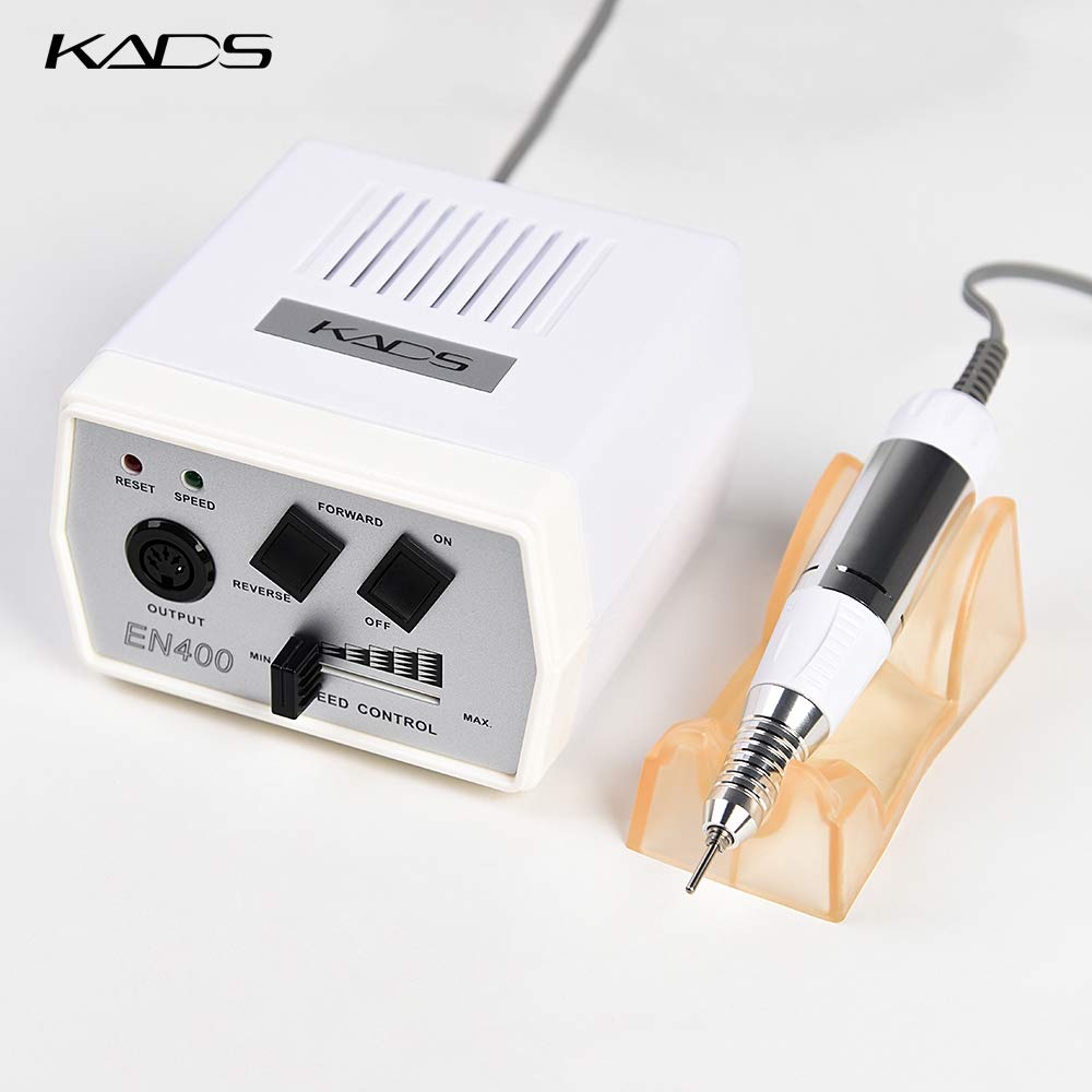 KADS 30000RPM Electric Nail Drill Machine for Manicure & Pedicure - Professional Nail Art Equipment with Pink Design, Compatible with 3/32