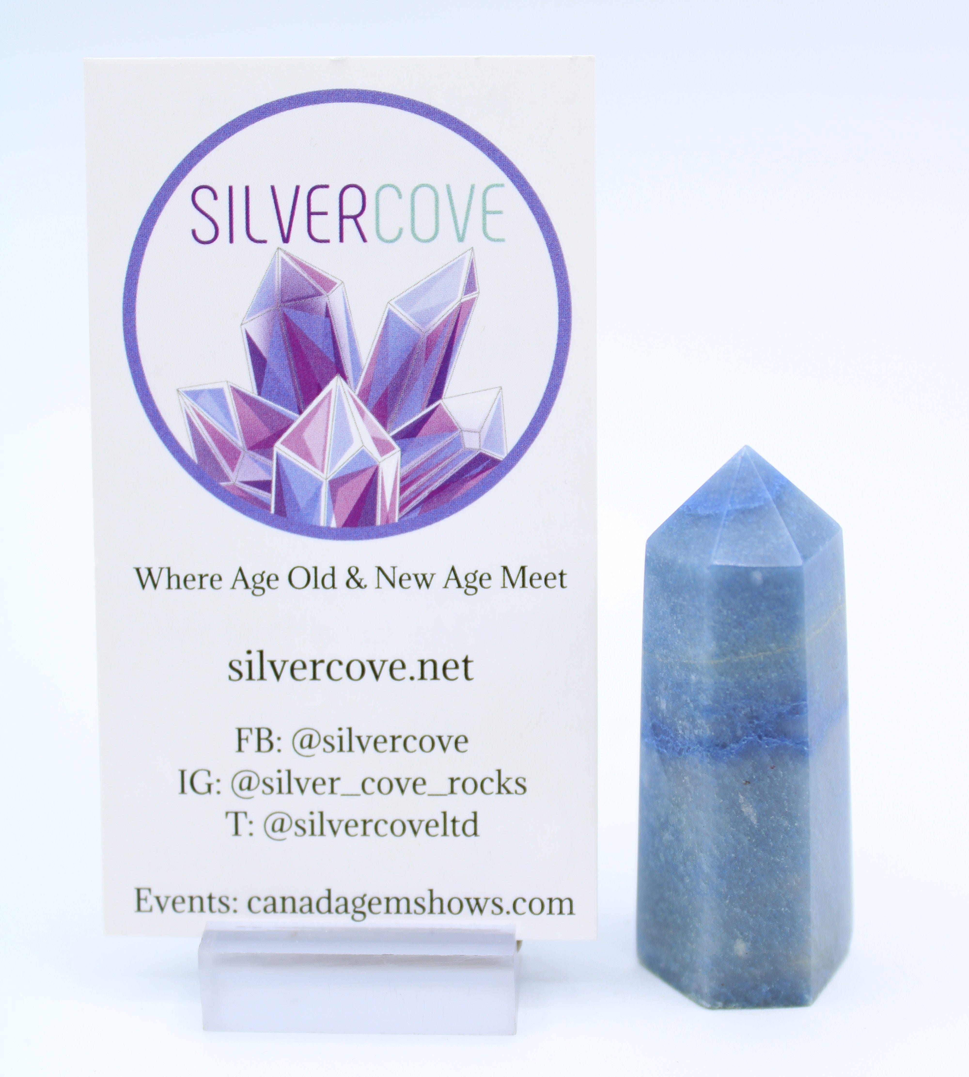 Healing Blue Quartz Crystal Tower - Natural Stone for Meditation, Reiki, and Home Decor - Perfect for Energy Cleansing & Spiritual Growth