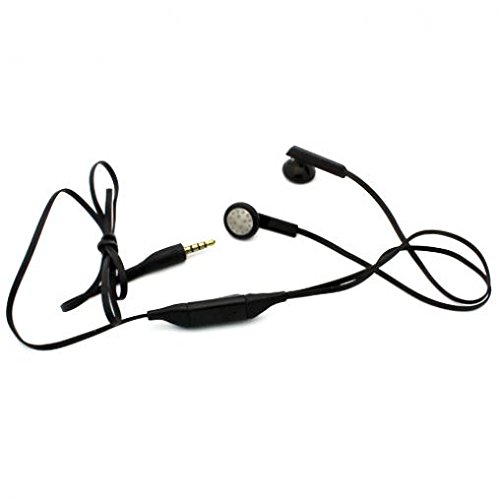 Wired Earphones with Mic 3.5mm - Compatible with Samsung Galaxy A72, A52, A42, A32, A12 - Noise Cancelling Headphones for Calls, Music, Gaming & Work (Black)