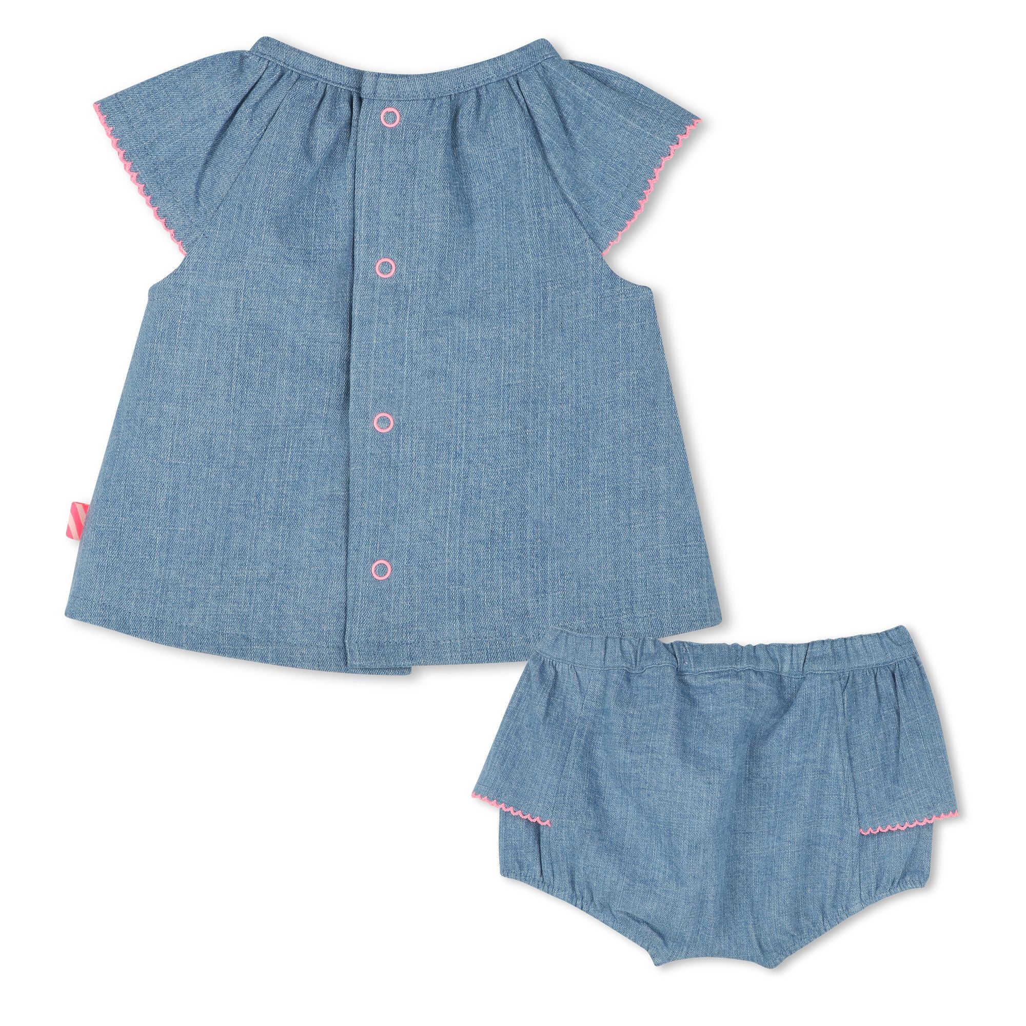 Billieblush Denim Blue Tunic and Bloomers Set - Stylish Outfit for Casual Wear, Photo Shoots & Special Occasions