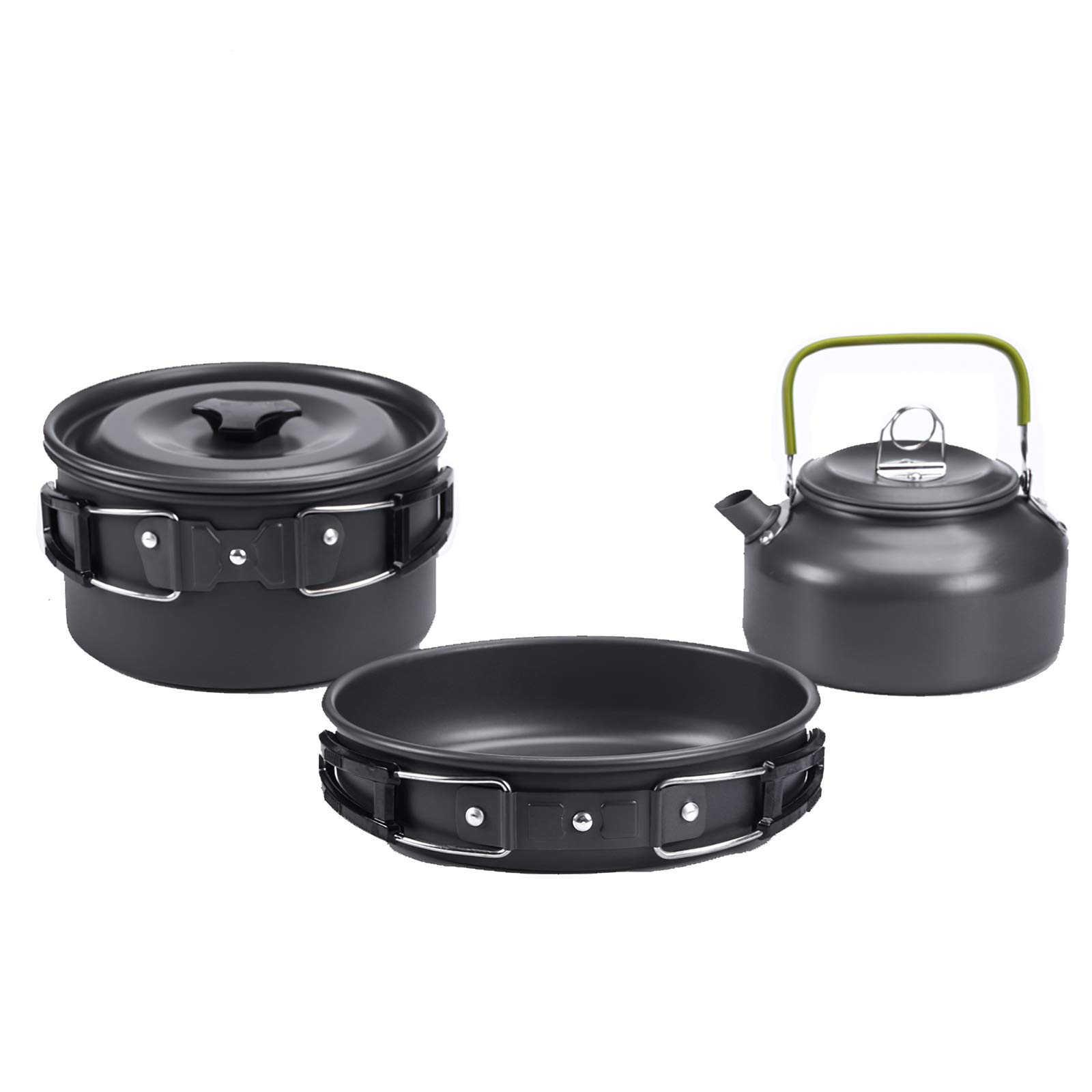 Premium Camping Cookware Set - Lightweight & Durable Outdoor Cooking Kit for Camping, Backpacking, Hiking & Picnics - Perfect for Outdoor Adventures & Family Gatherings