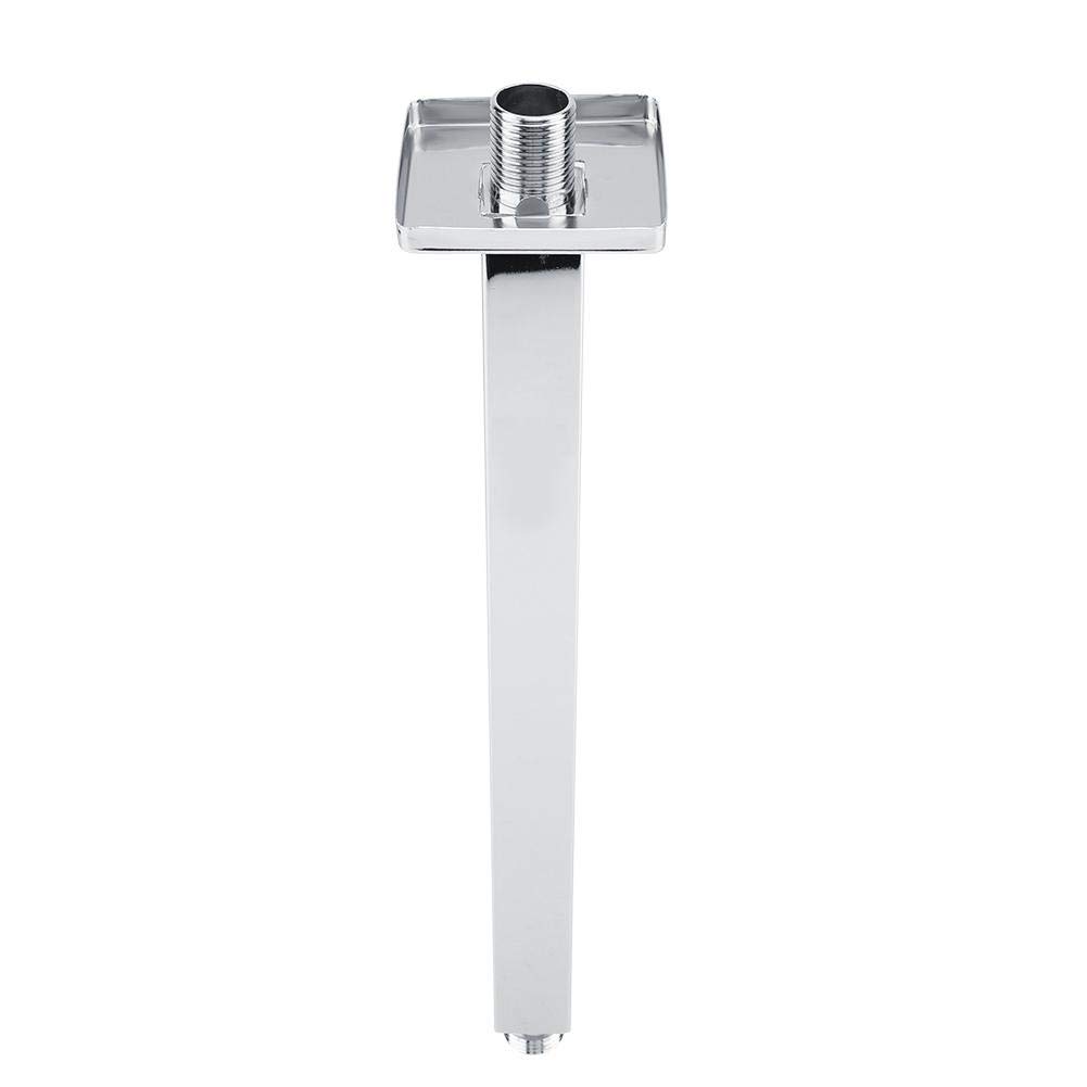 TOPINCN 16 Inch Stainless Steel Shower Arm Extension - Wall Mount Ceiling Shower Pipe for Bathroom, Adjustable Long Shower Head Extension with Durable Finish (Perfect for Modern Bathroom Renovations & Spa-Like Shower Experience)