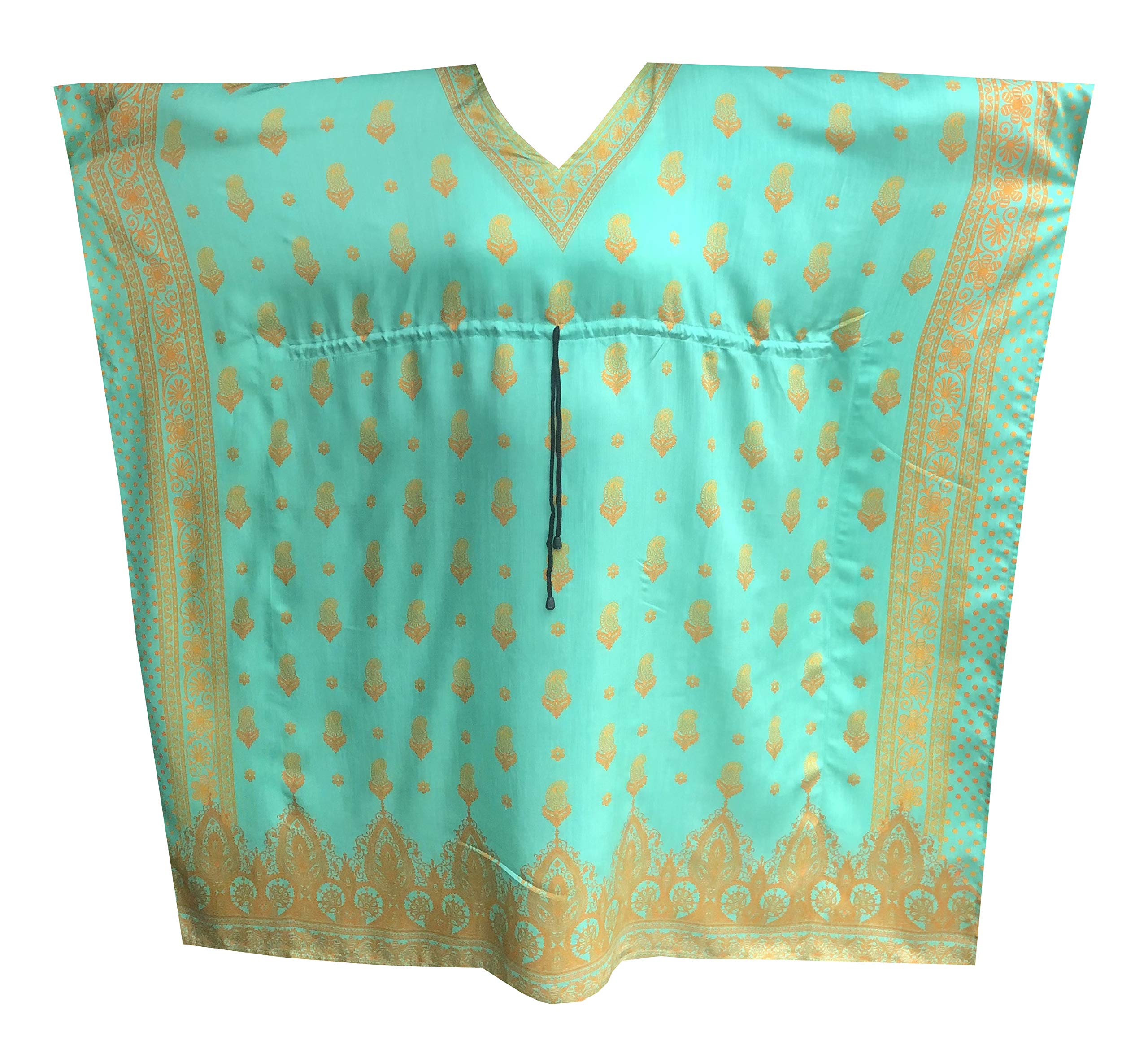 Decora Women's Kaftan Dresses - Long Beach Cover Ups & Loungewear for Summer Vacation, Poolside, Resort Wear and Casual Outings