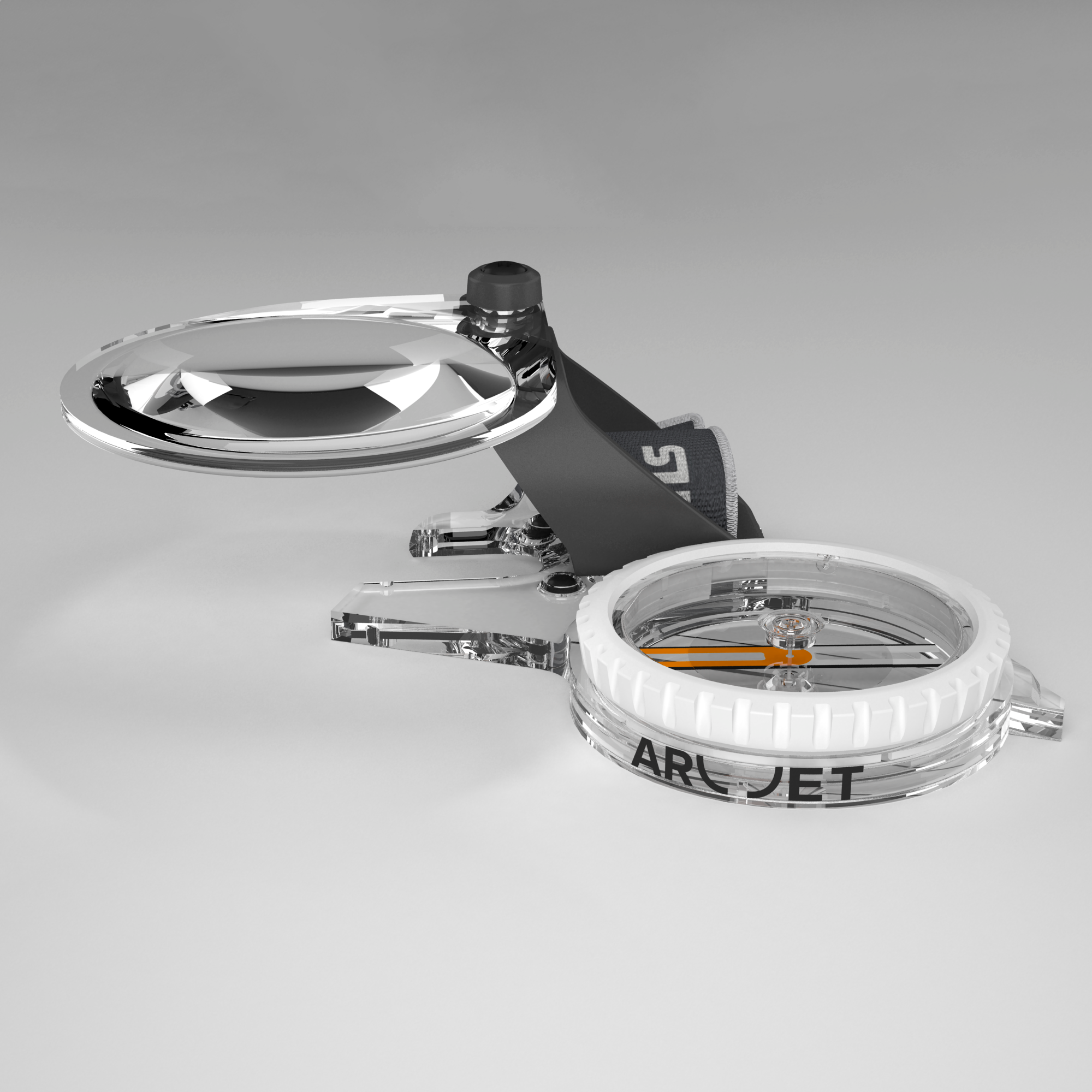 Silva Arc Jet 360 Right Compass - Professional Hiking & Outdoor Navigation Tool for Camping, Backpacking & Survival